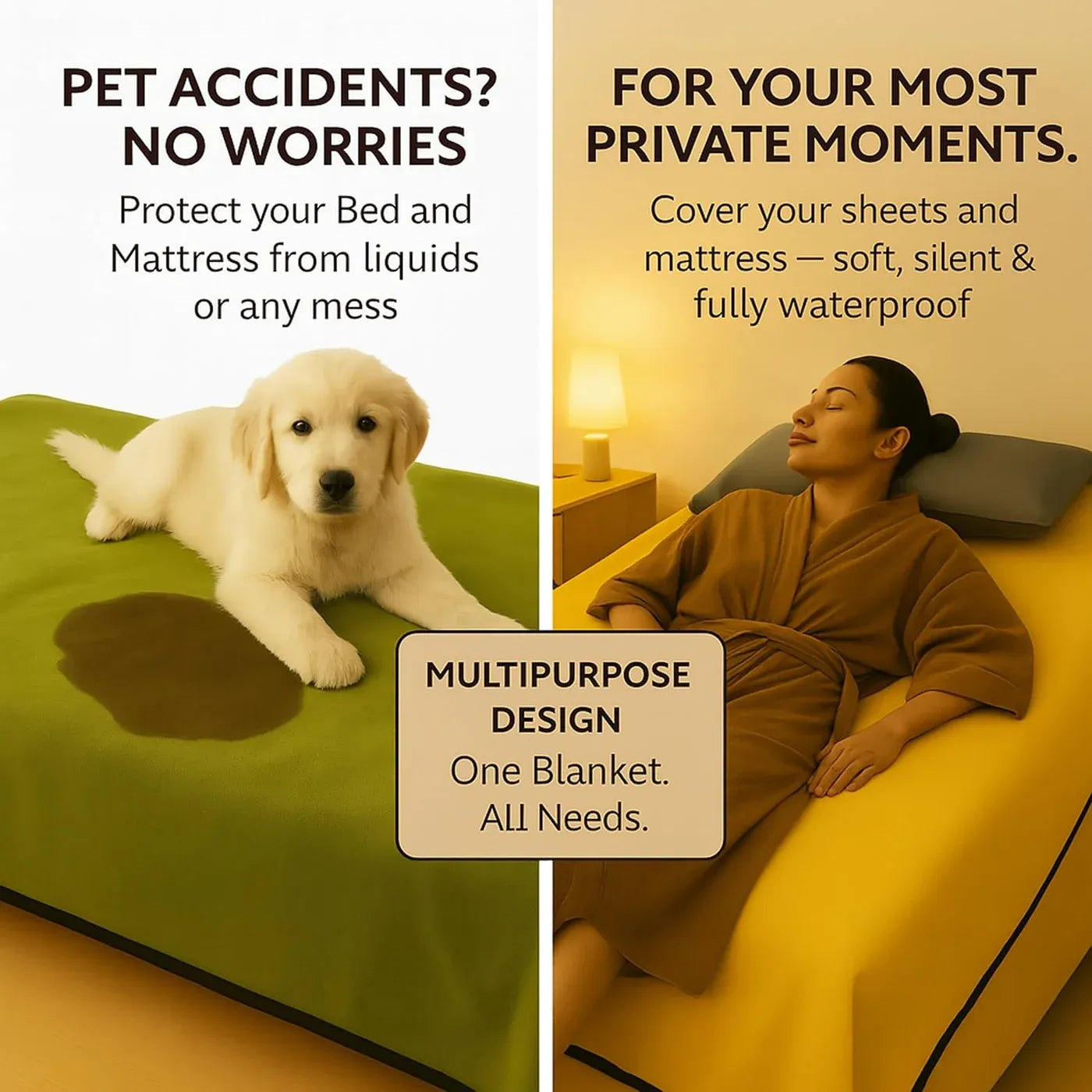 Waterproof Blanket for Bed or Couch