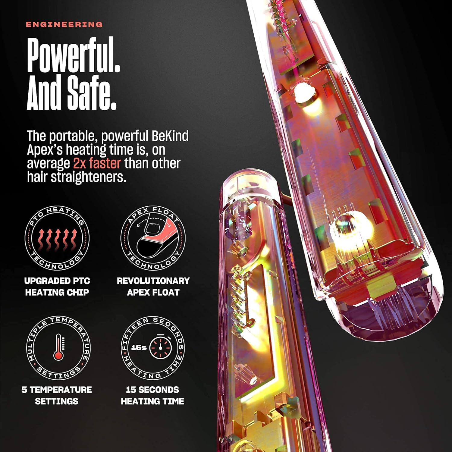 Bekind Apex 2-in-1 Hair Straightener Flat Iron