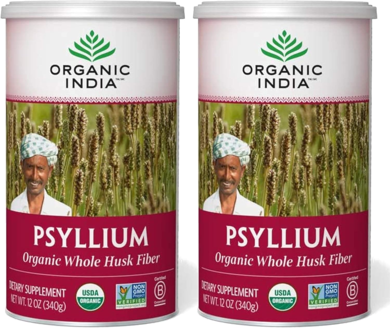 ORGANIC INDIA Whole Psyllium Husk Powder Organic