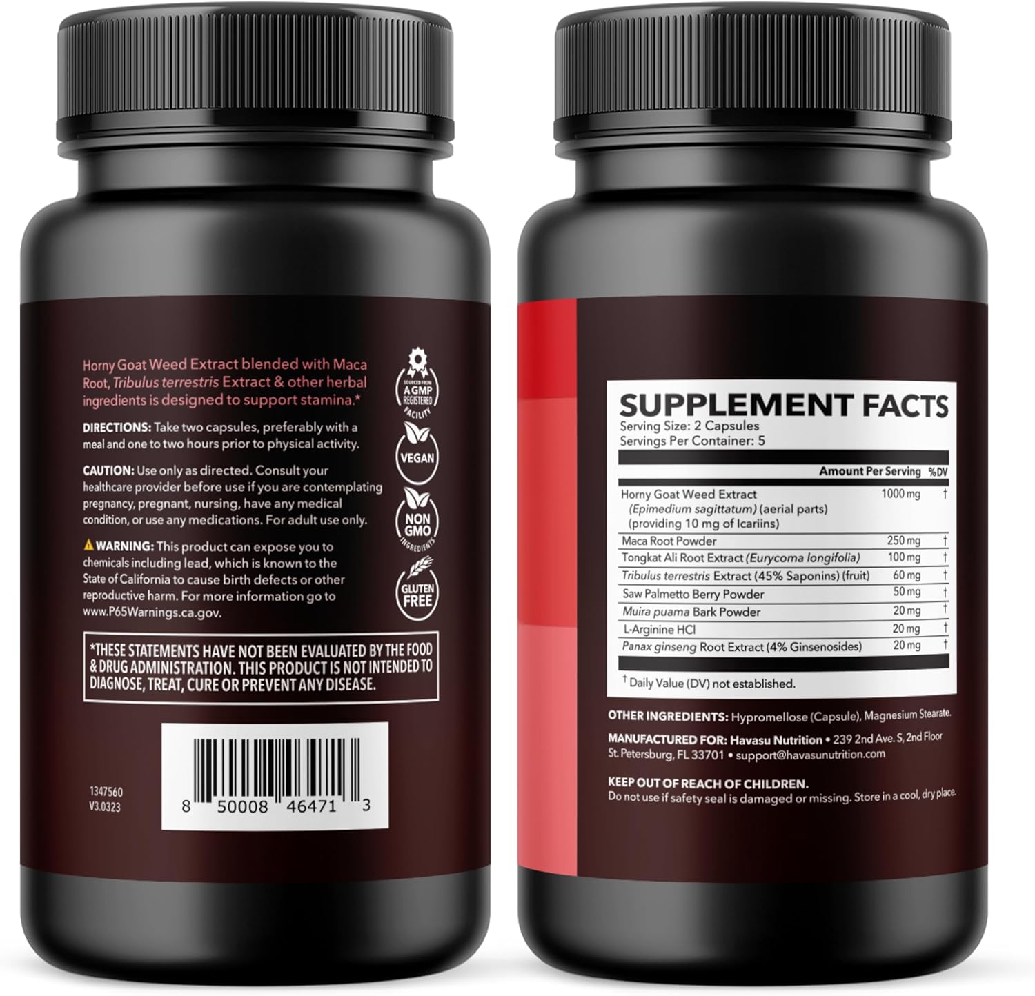 Unisex Horny Goat Weed Capsules