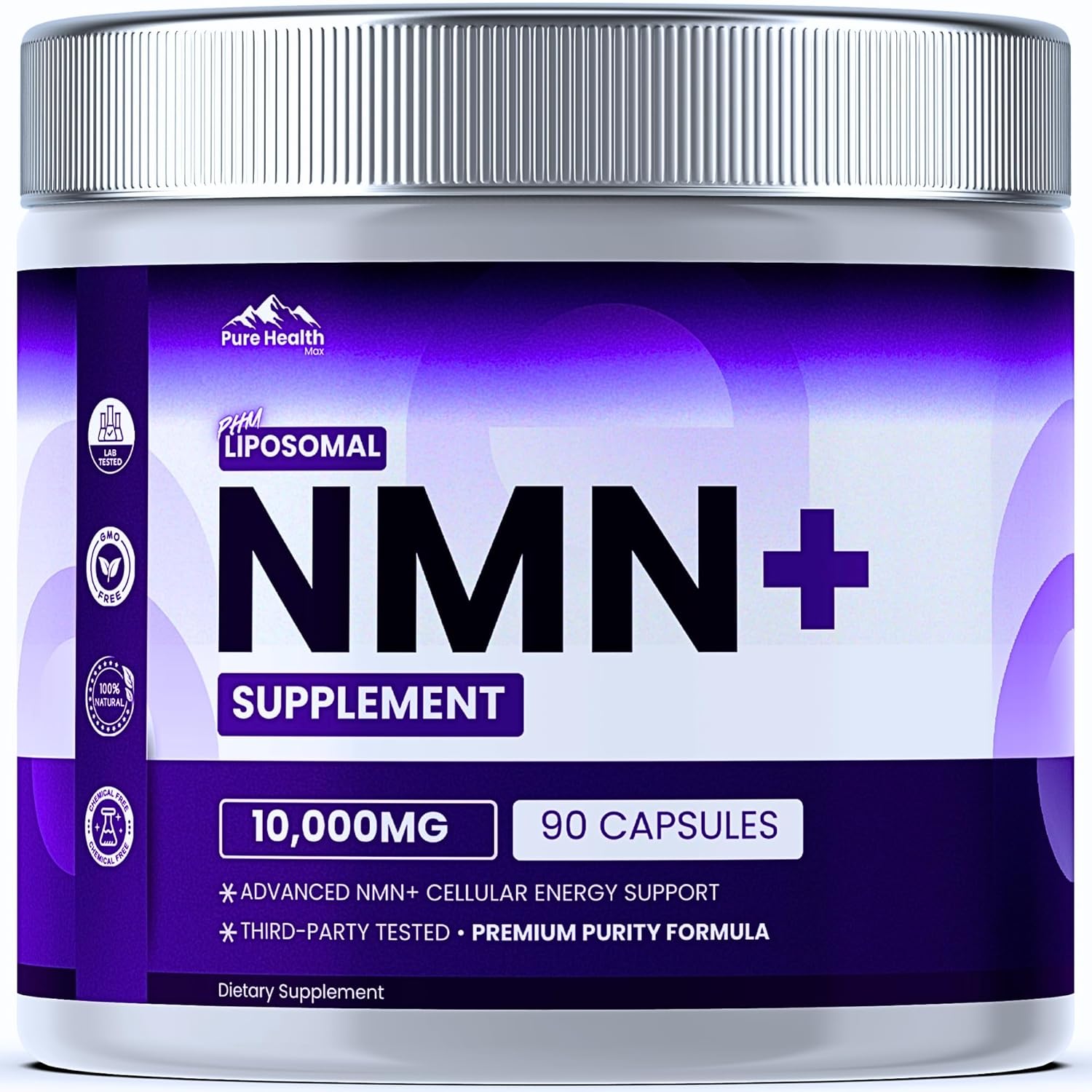 PURE HEALTH MAX NMN Supplement with NAD+ and Resveratrol