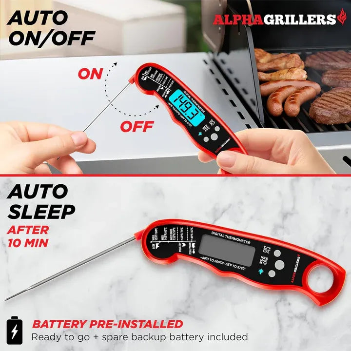 Alpha Grillers Meat Thermometer Digital