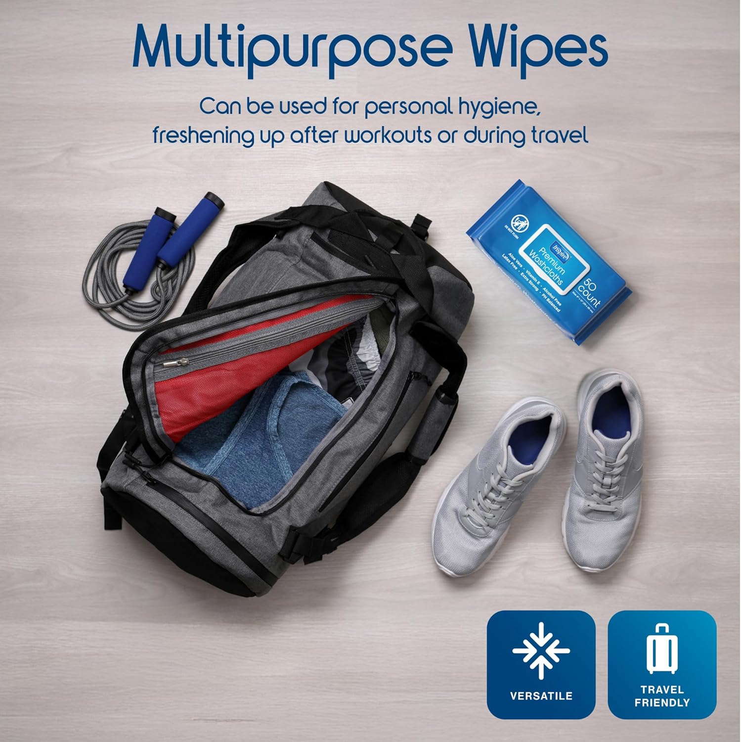 Inspire Adult Wet Wipes, Wash Cloths