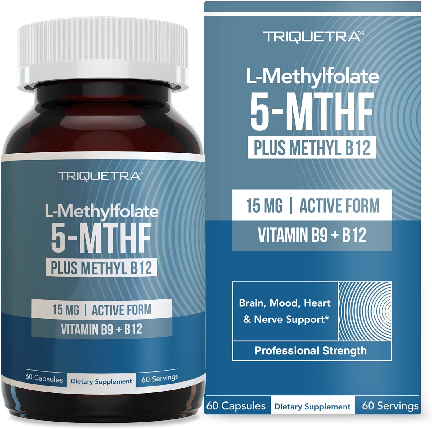 L Methyl Folate 15mg Plus Methyl B12 Cofactor