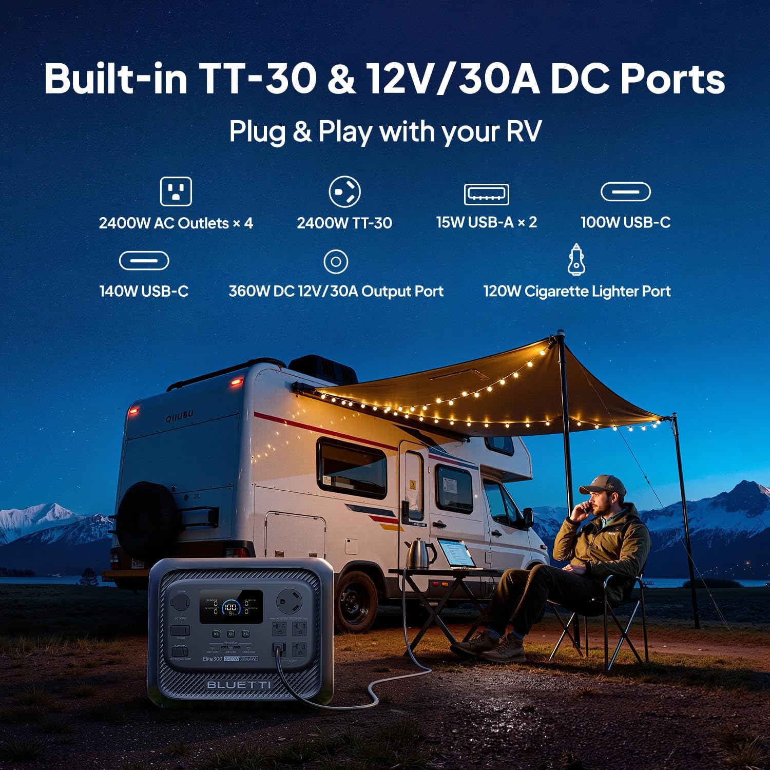 BLUETTI Elite 300 Portable Power Station