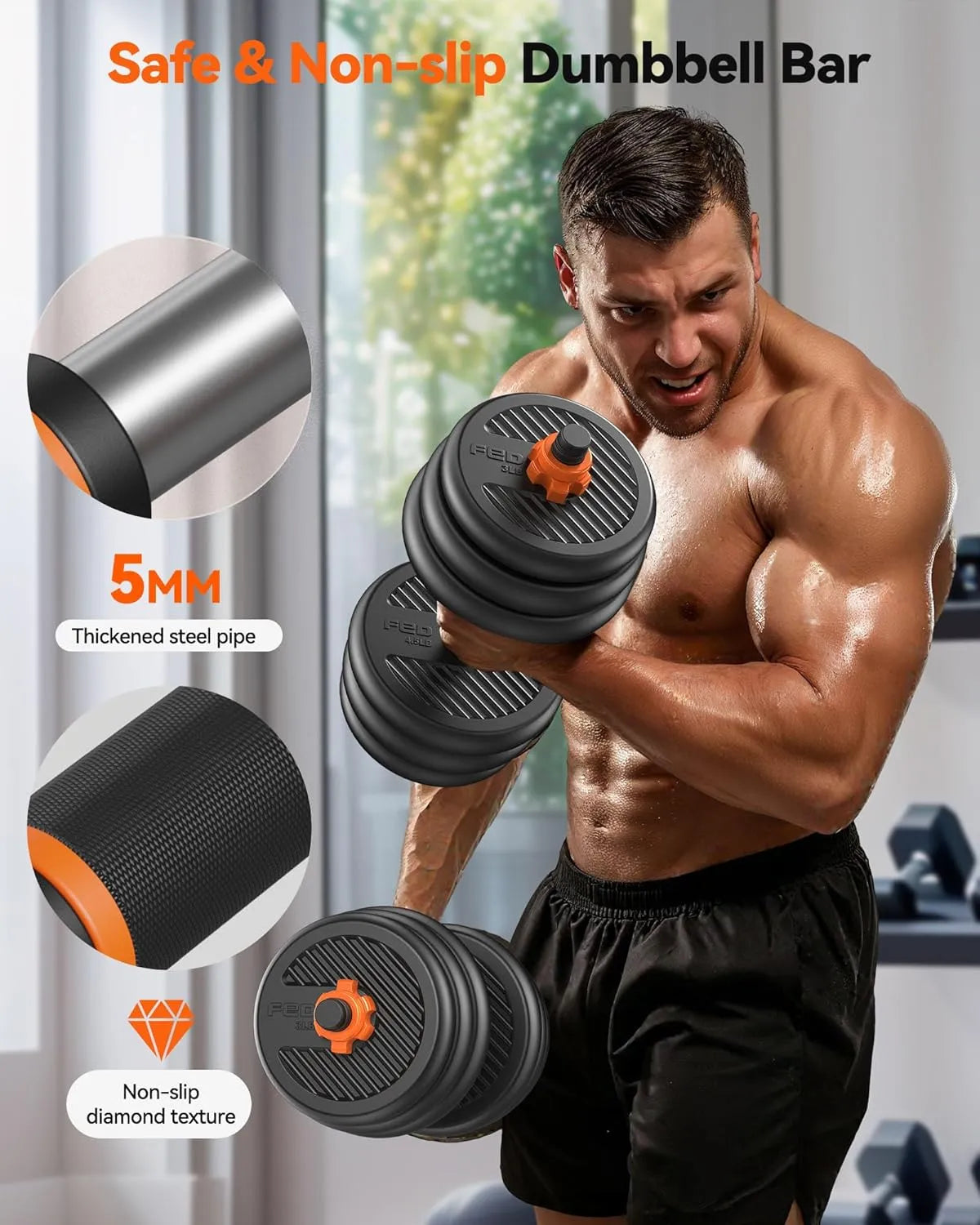 FEIERDUN DS2 Adjustable Dumbbells