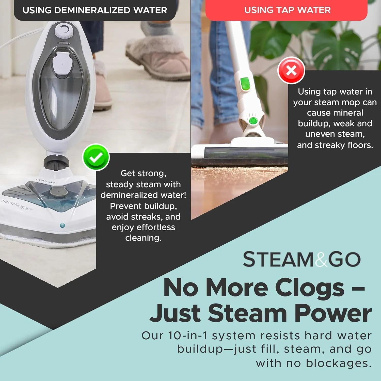 Steam & Go 10-in-1 Multi-Surface Steam Mop