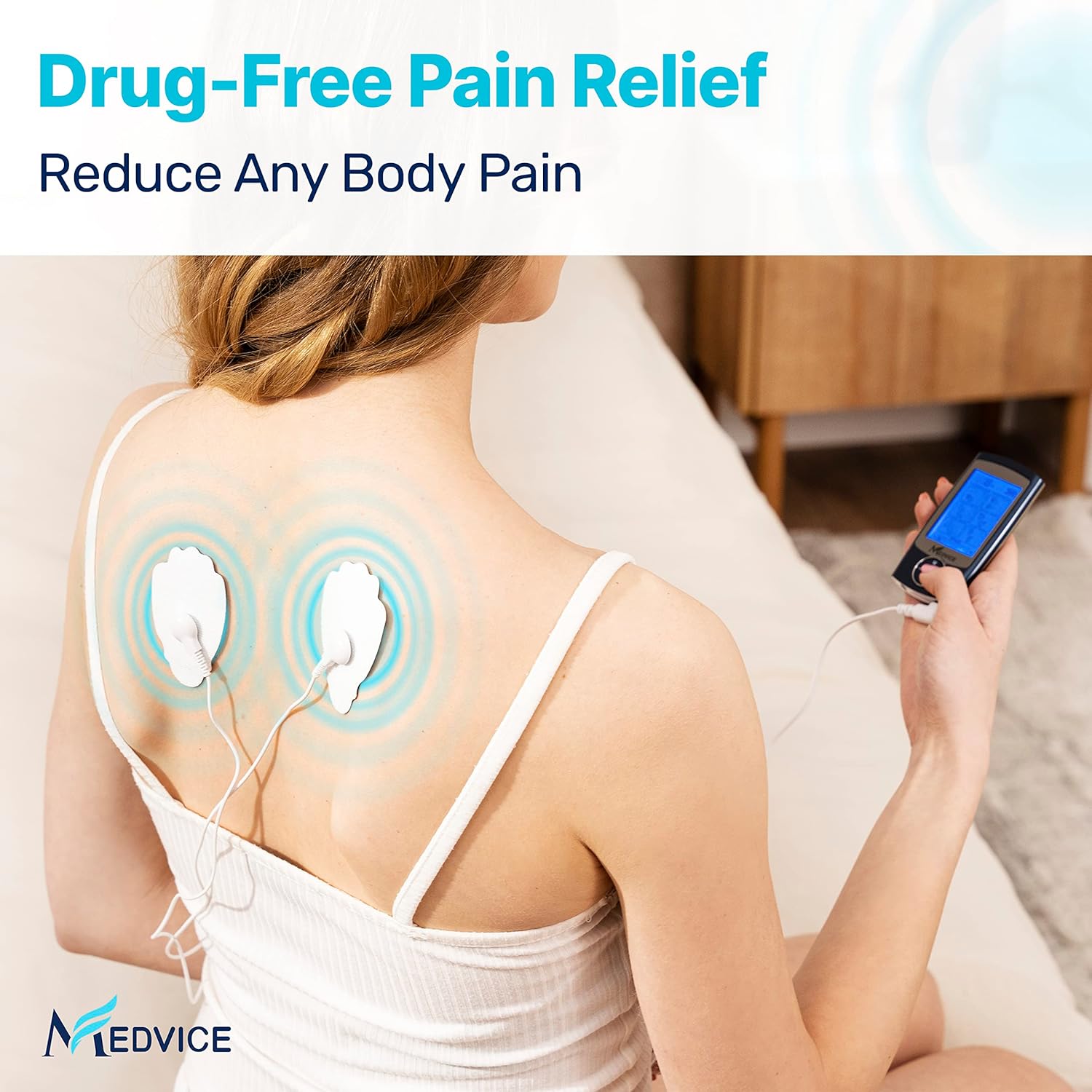 MEDVICE Rechargeable Tens Unit Muscle Stimulator