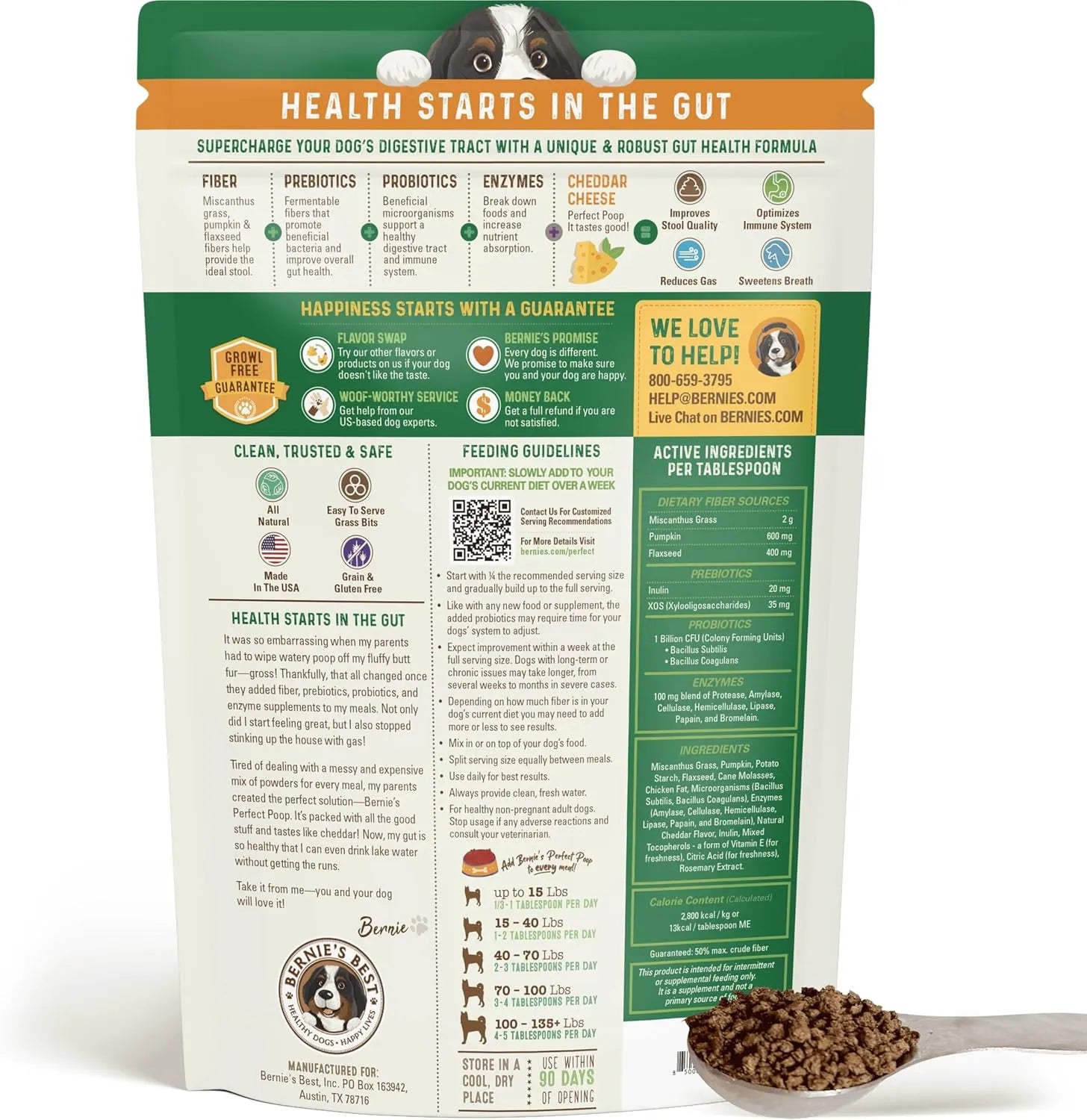 Perfect Poop Digestion & General Health Supplement for Dogs