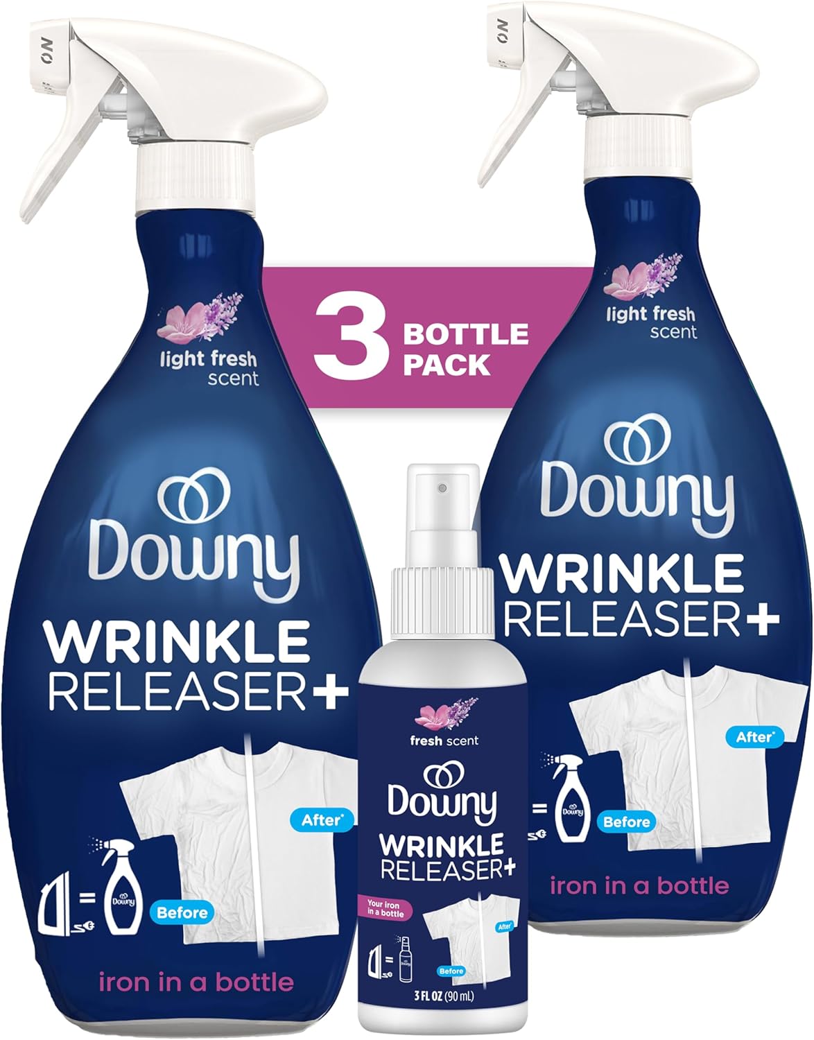 Downy Wrinkle Releaser Spray, Travel Size Spray + 16.9 Fl Oz