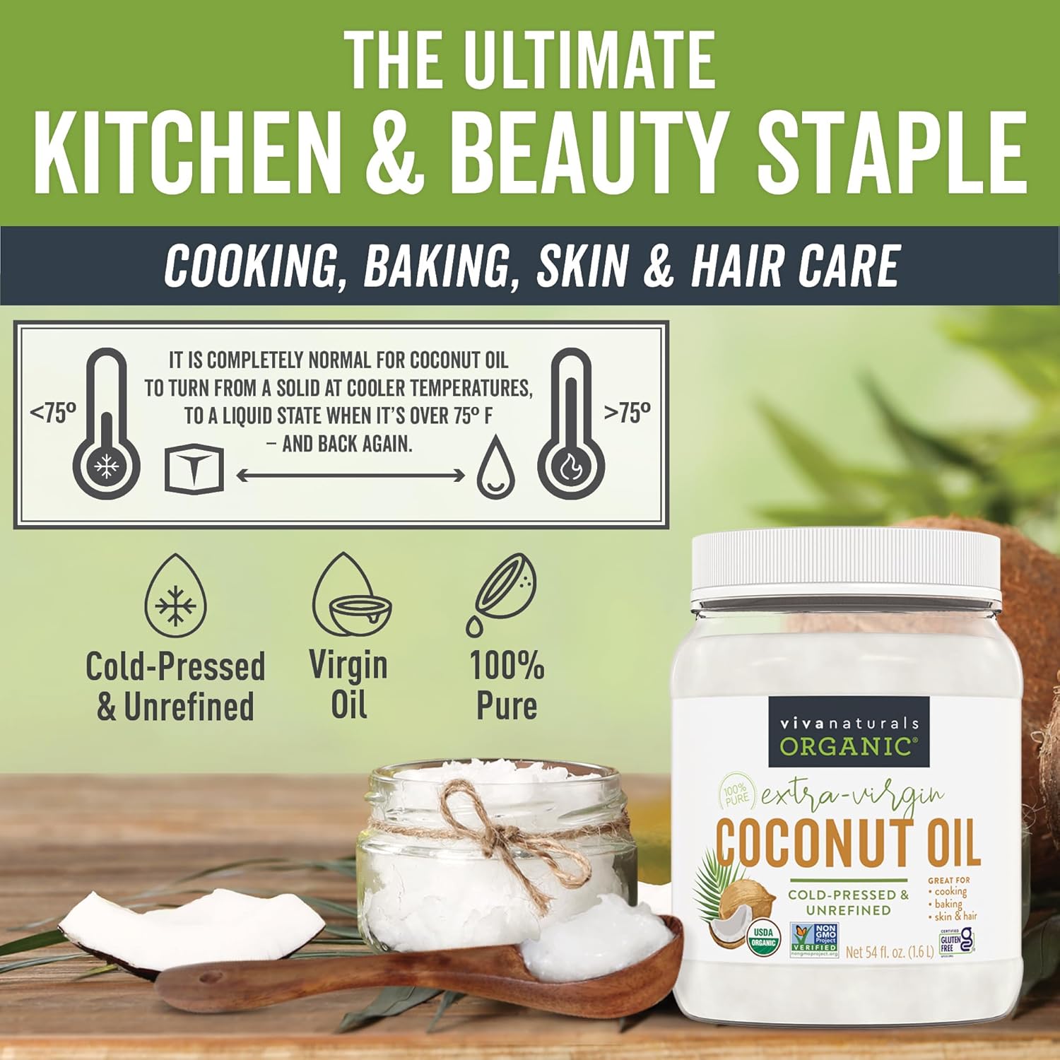 Viva Naturals Organic Coconut Oil