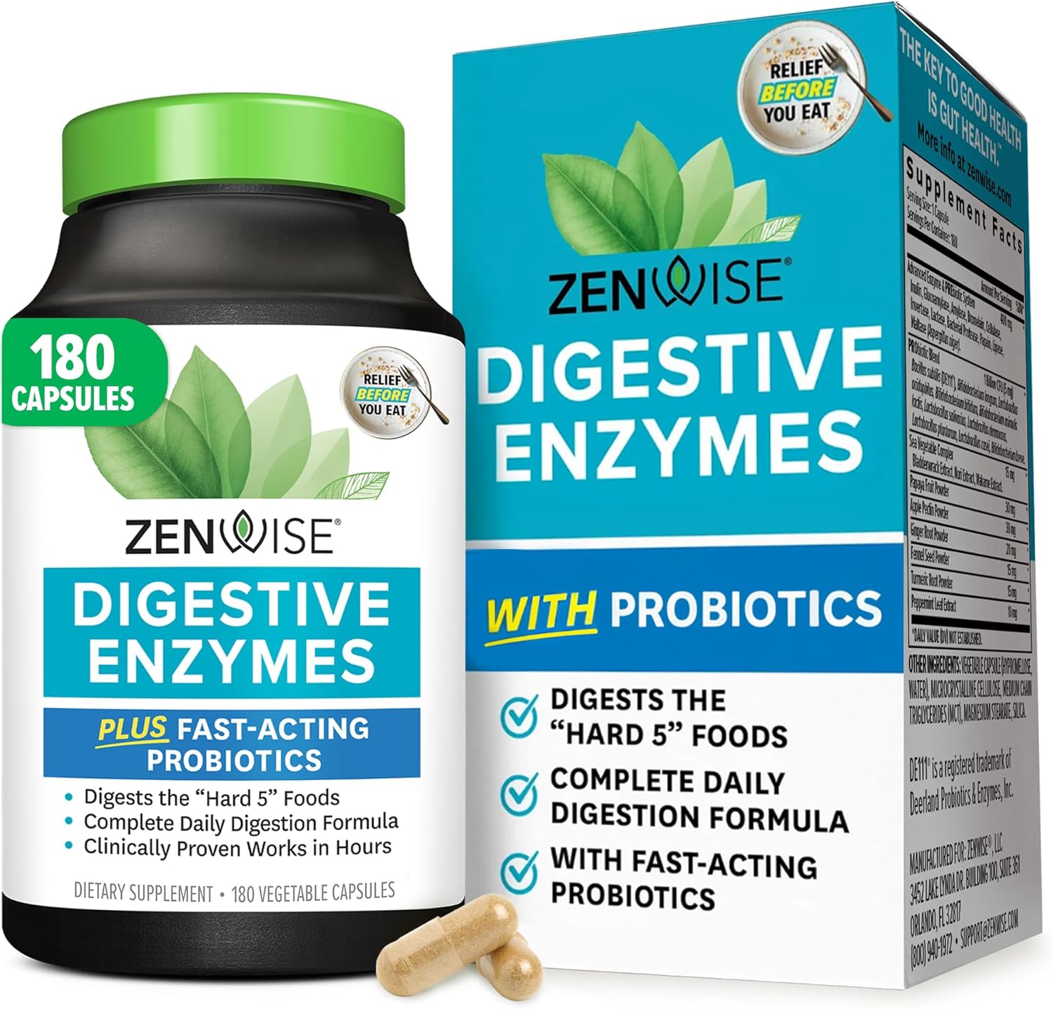Zenwise Health Digestive Enzymes for Gut Health & Bloating Relief