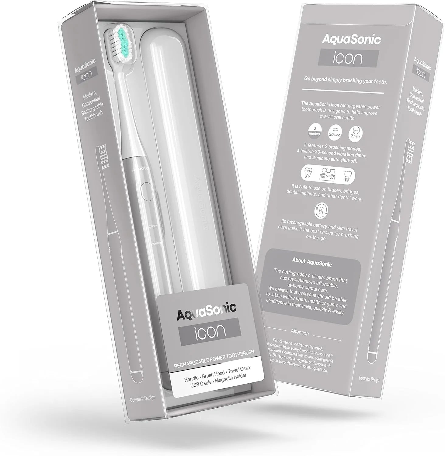 Aquasonic Icon ADA-Accepted Rechargeable Toothbrush