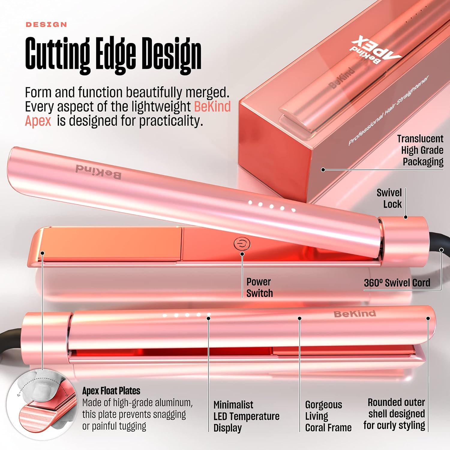 Bekind Apex 2-in-1 Hair Straightener Flat Iron