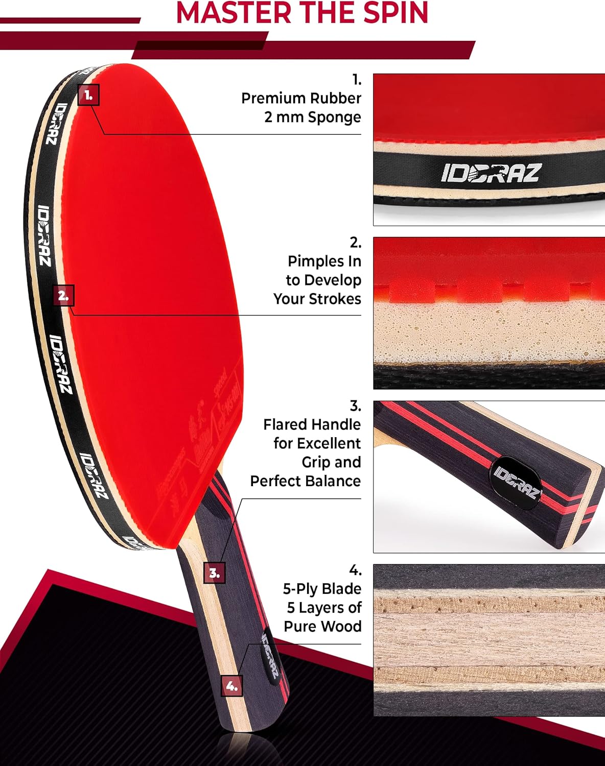 Professional Ping Pong Paddle