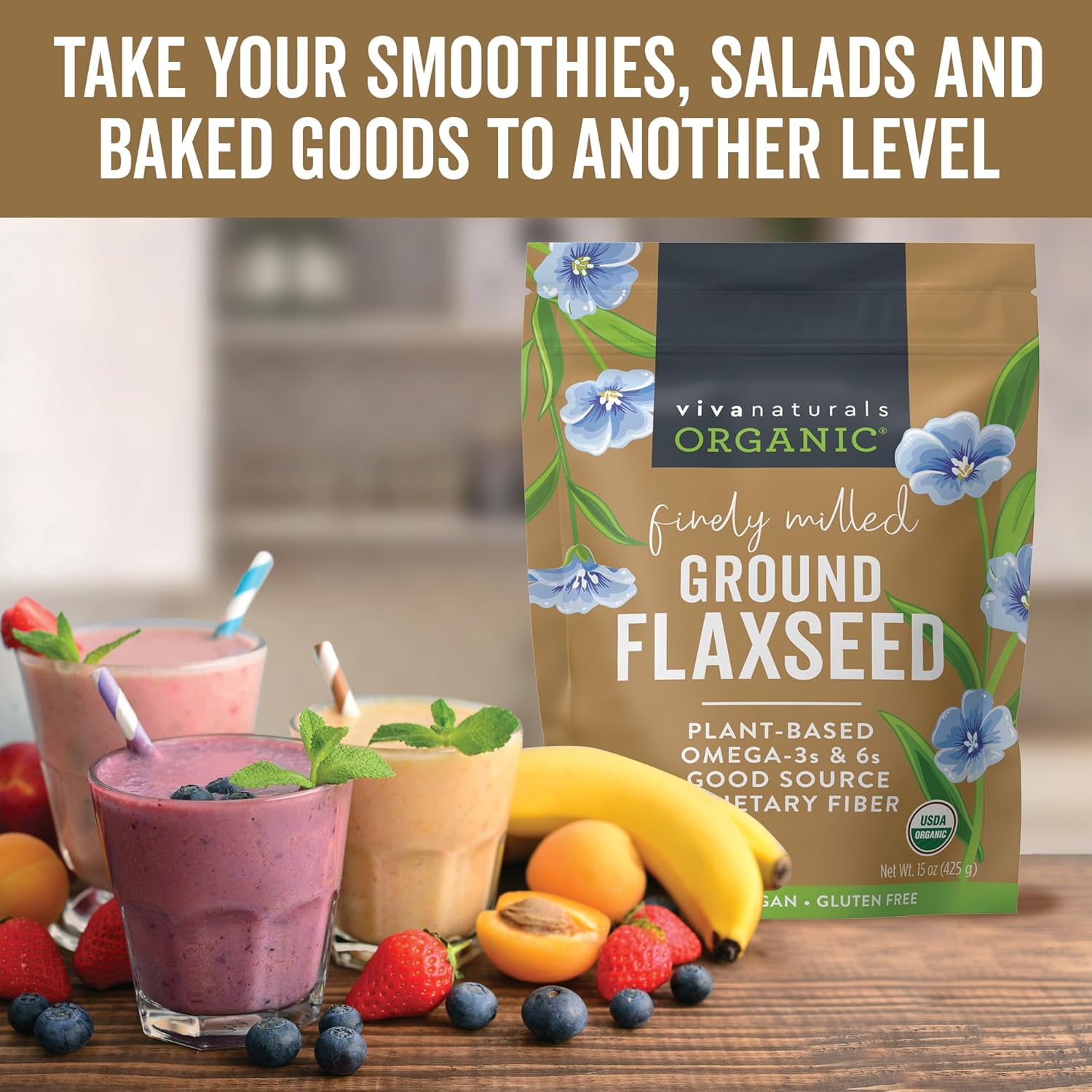 Viva Naturals Organic Ground Flaxseed