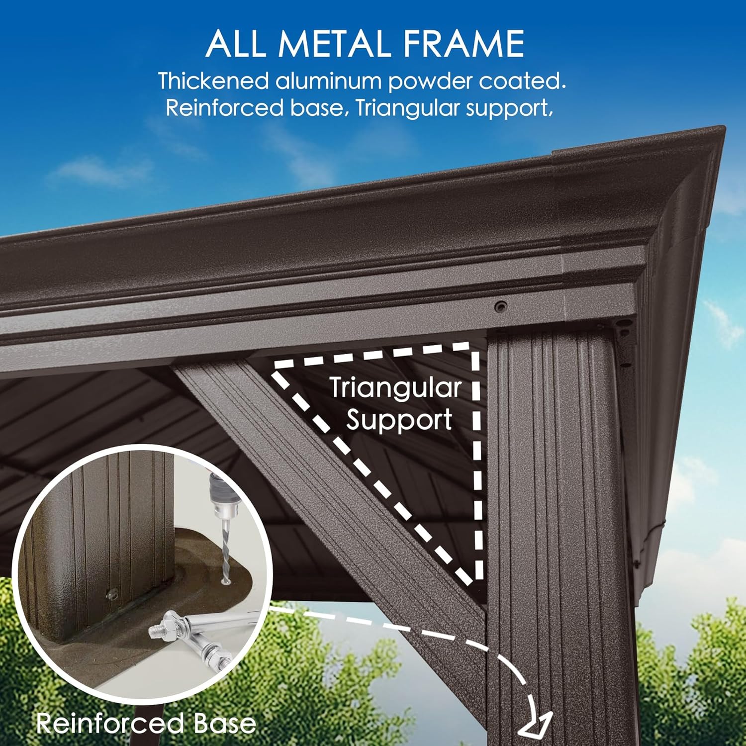 Kozyard Alexander 10' x 12' Hardtop Gazebo