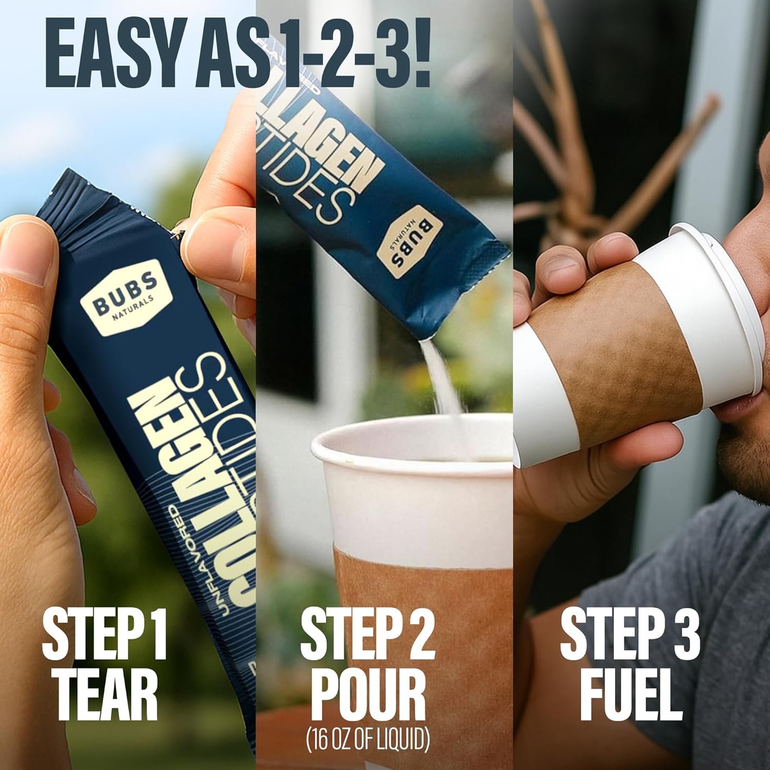 BUBS Naturals Unflavored Collagen Peptides Powder