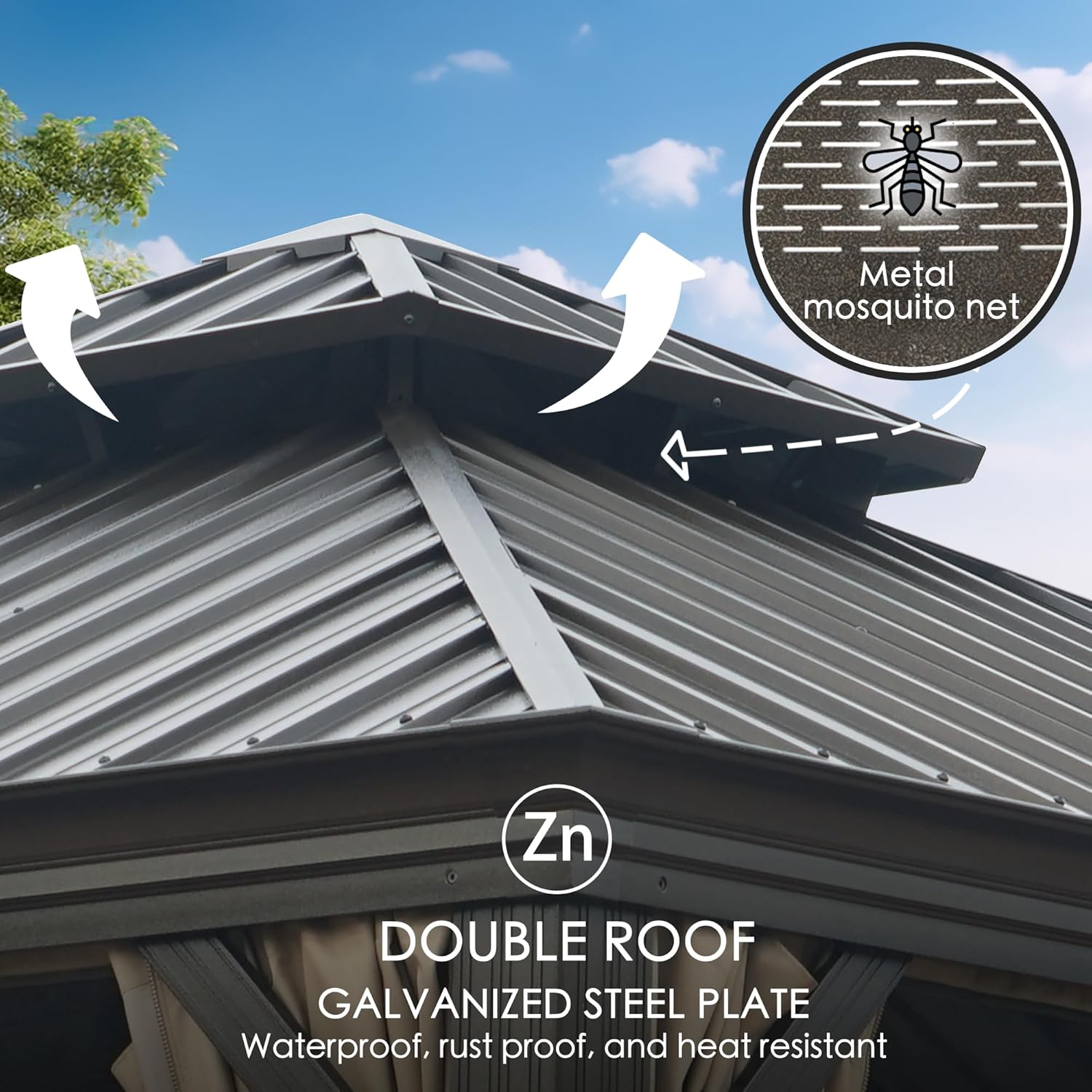 Kozyard Alexander 10' x 12' Hardtop Gazebo