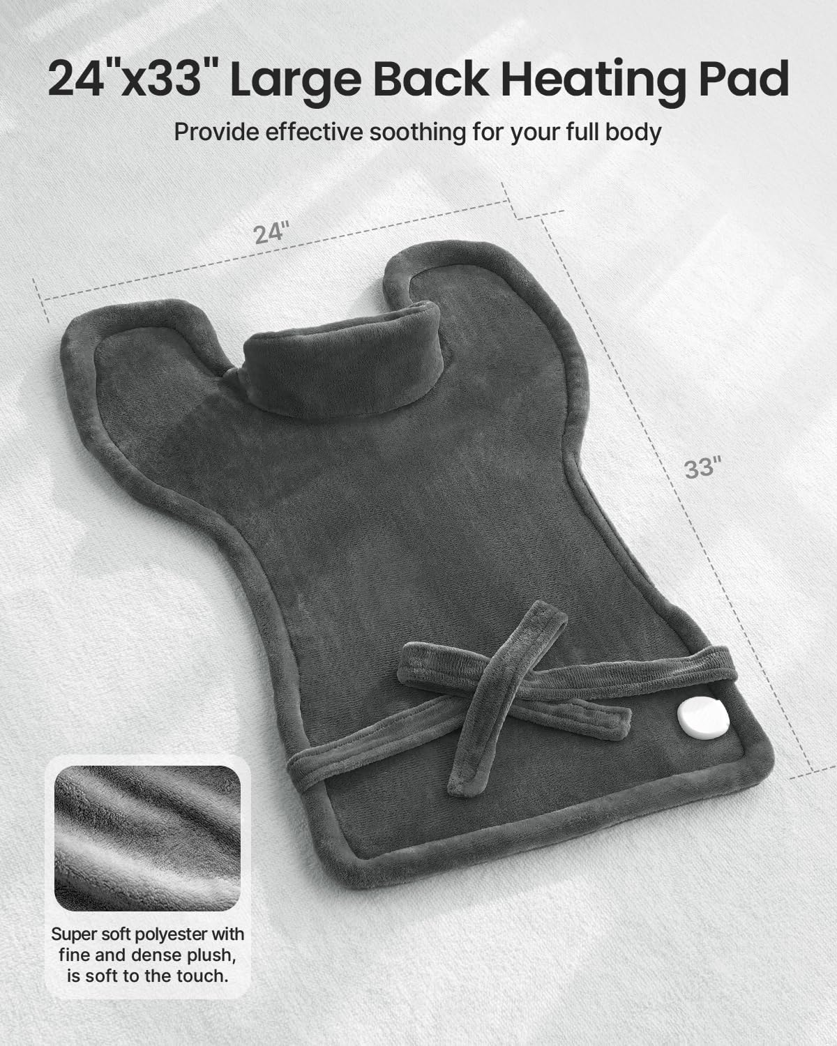 RENPHO Electric Heating Pad for Back