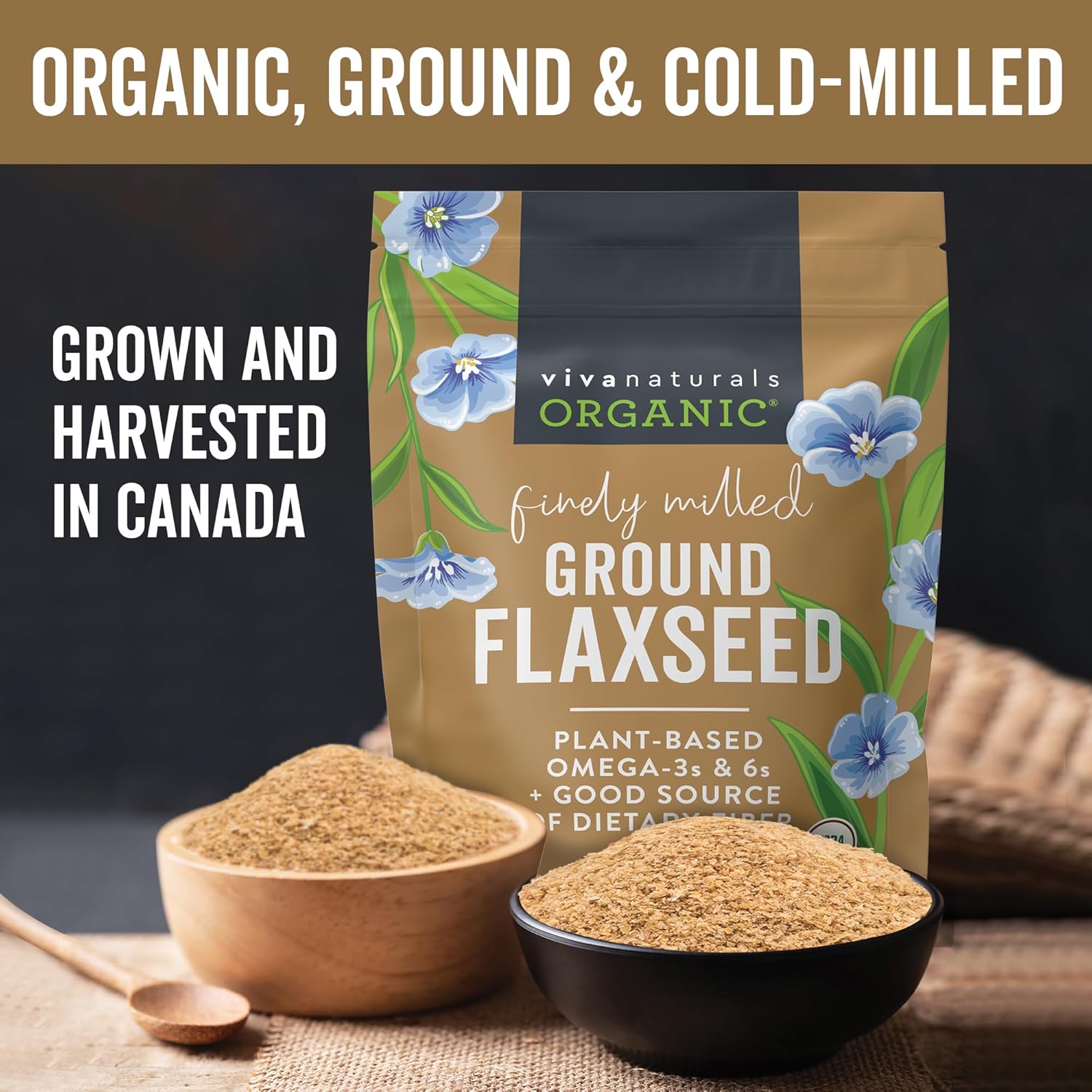 Viva Naturals Organic Ground Flaxseed
