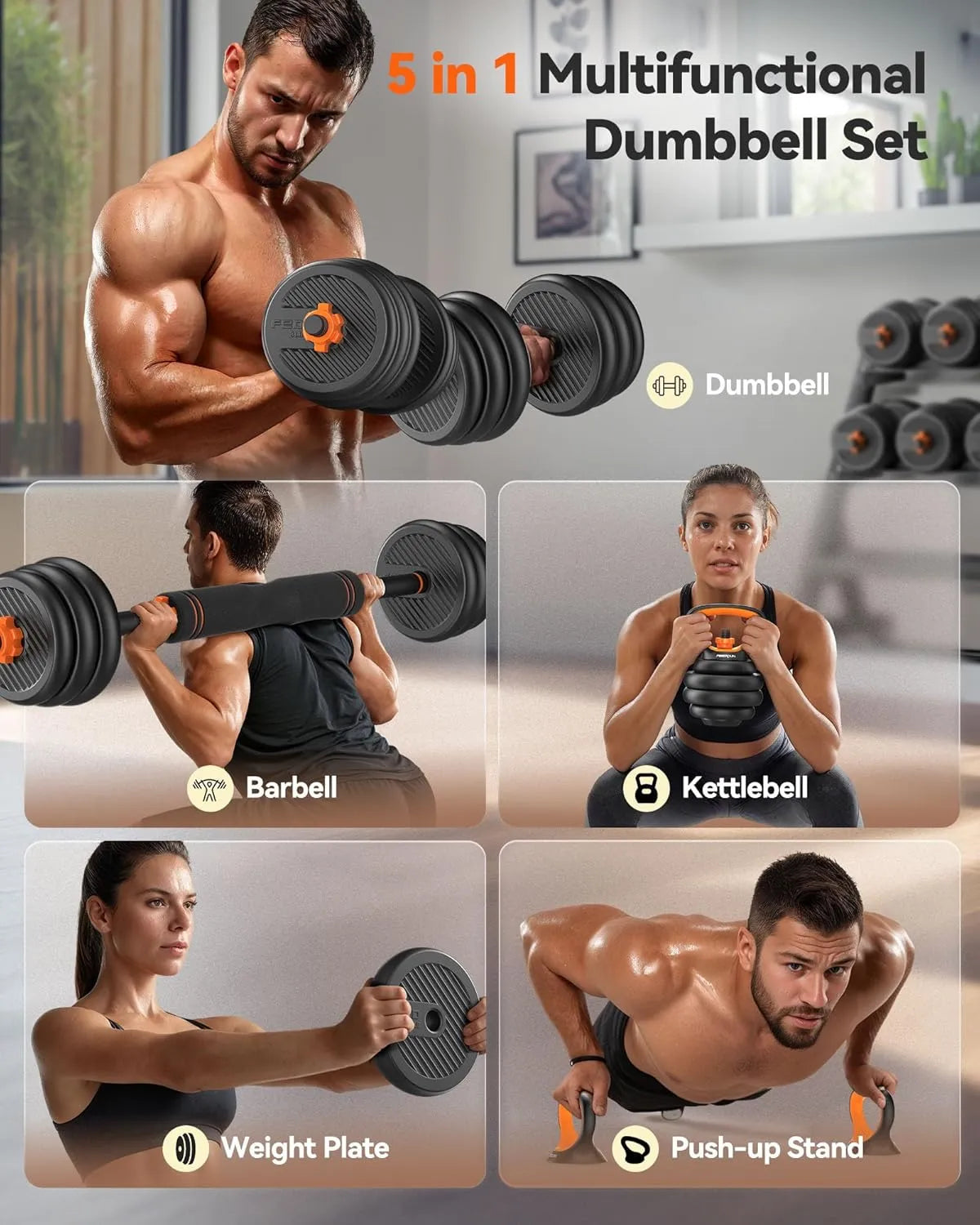 FEIERDUN DS2 Adjustable Dumbbells