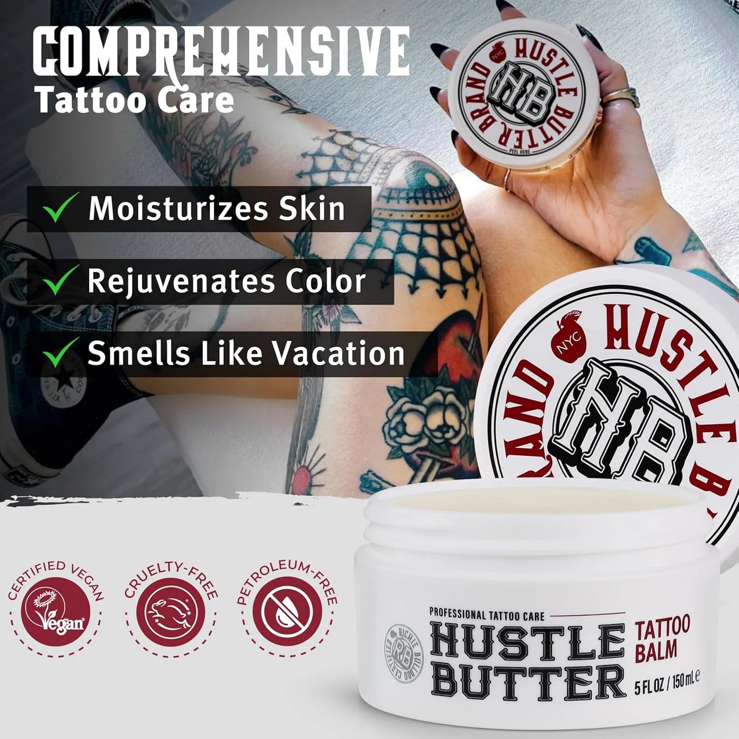 Hustle Butter Tattoo Aftercare 5oz Tattoo Balm