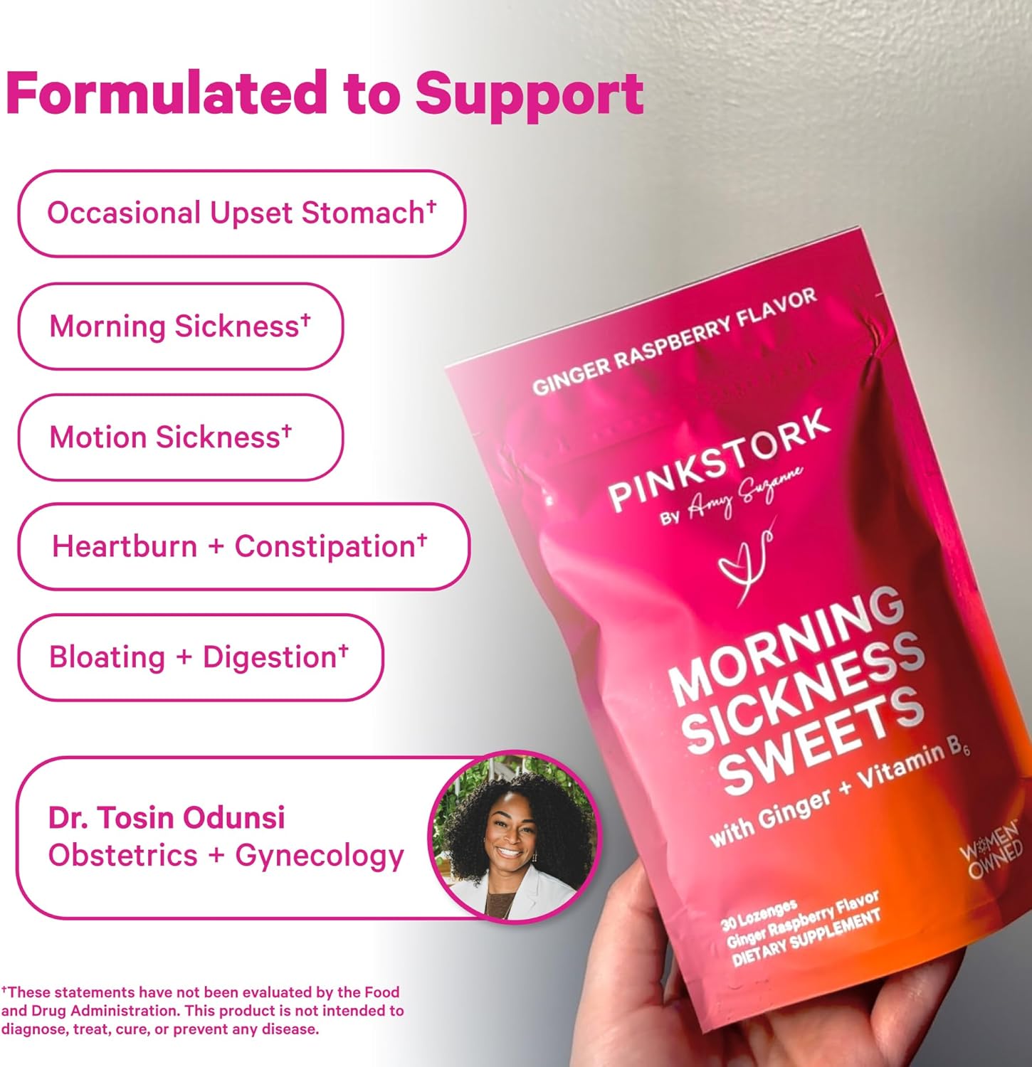 Pink Stork Morning Sickness Sweets