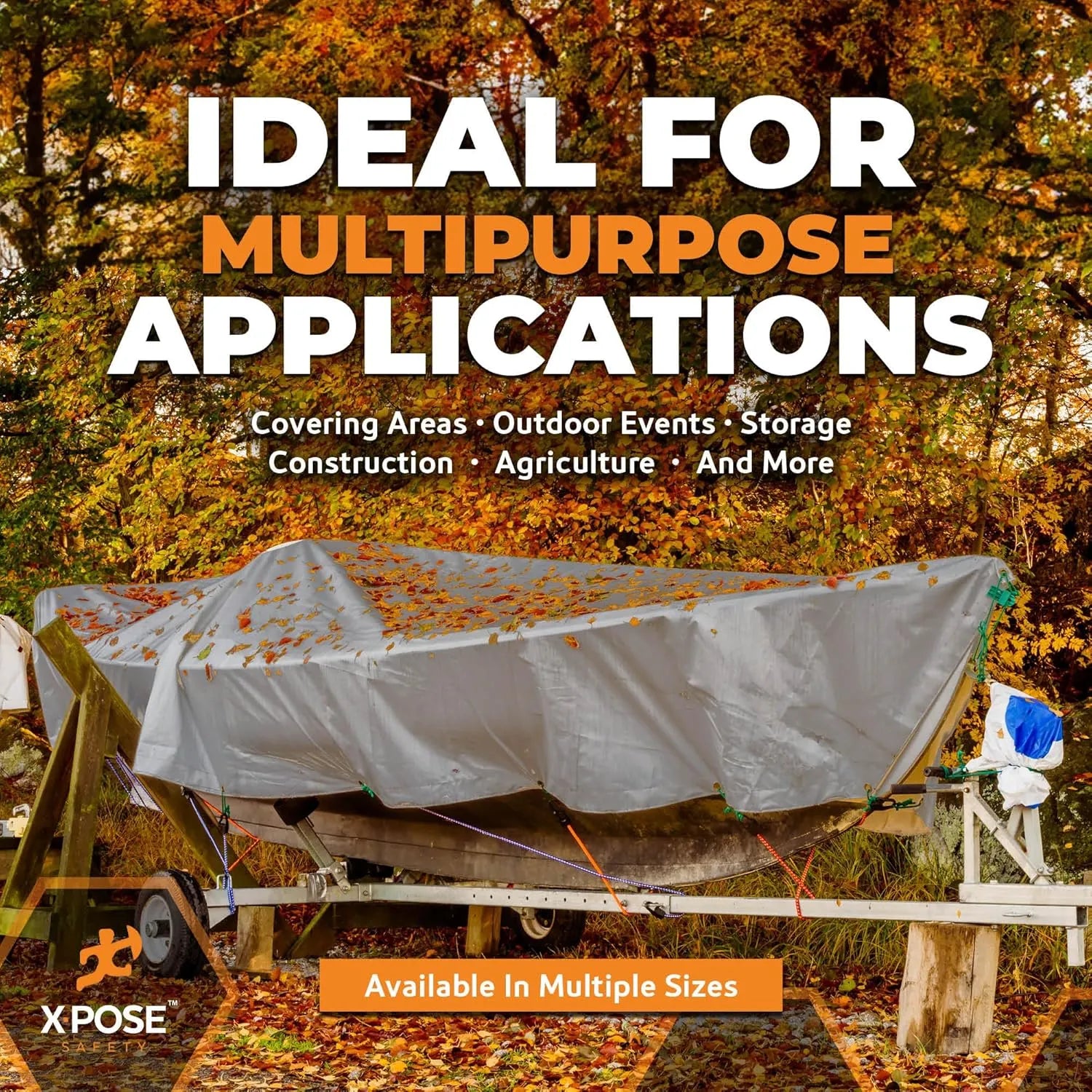 Heavy Duty Silver Poly Tarp 100' X 100'
