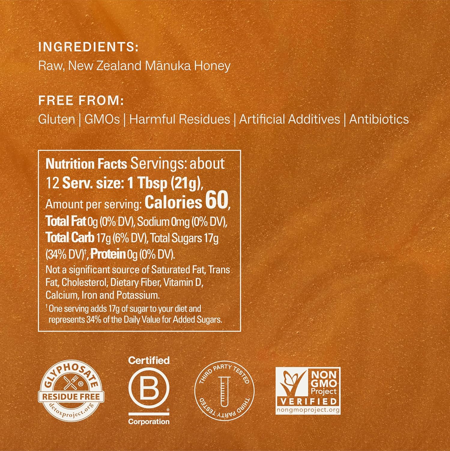 Manukora Raw Manuka Honey MGO 50+