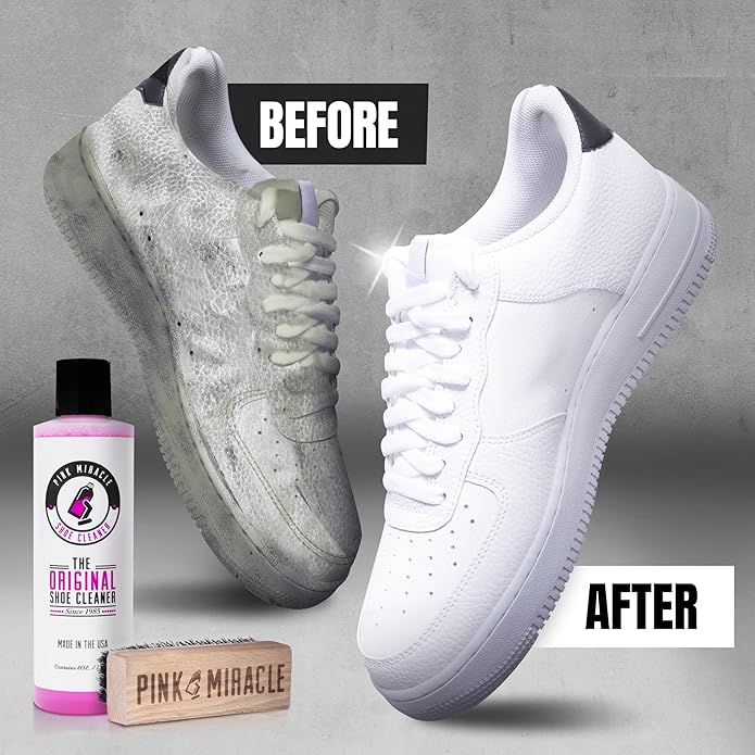 Pink Miracle Shoe Cleaner Kit with Bottle