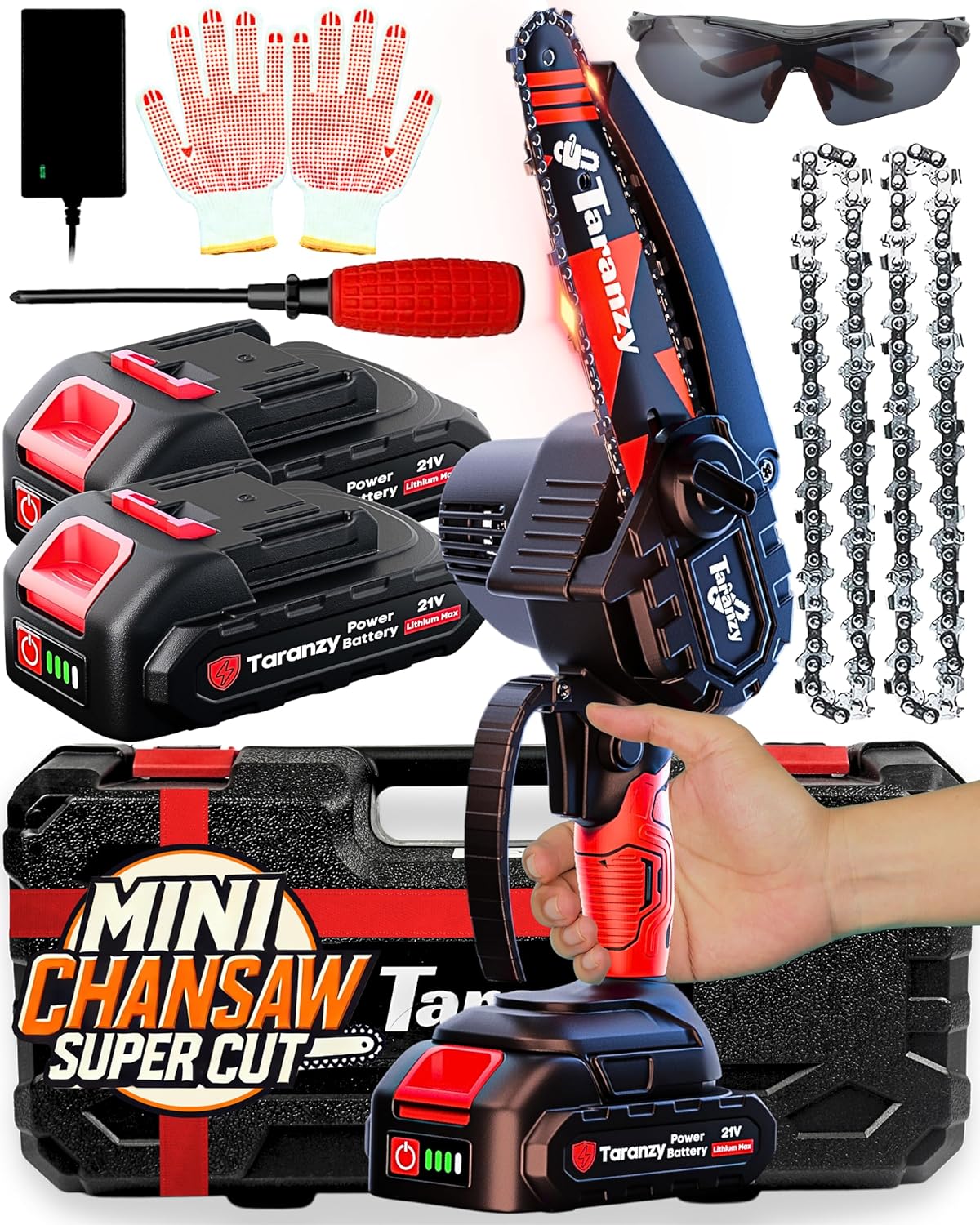 Taranzy Mini Chain Saw Cordless