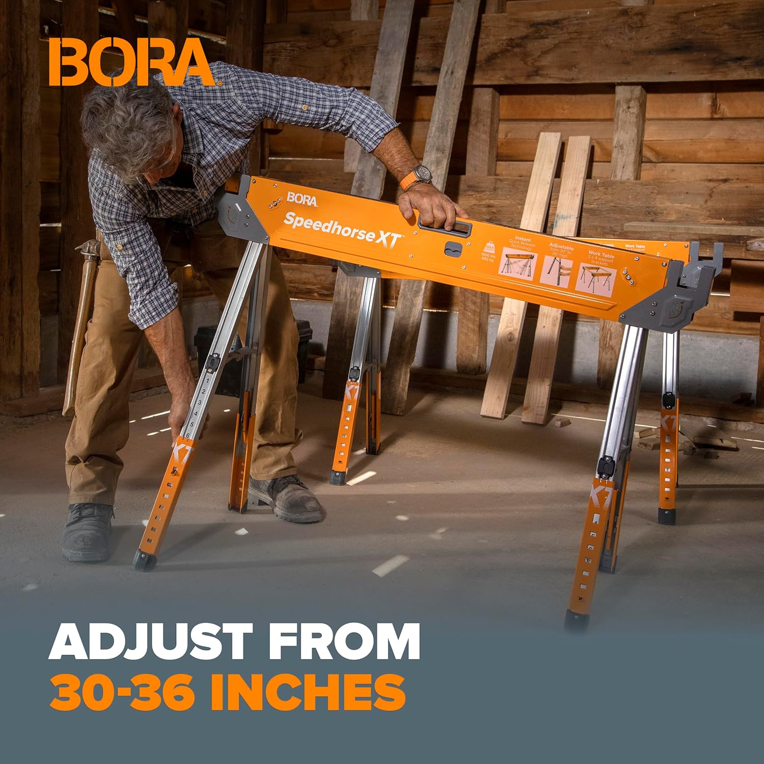 Bora Portamate Speedhorse XT Sawhorse Pair- Two pack
