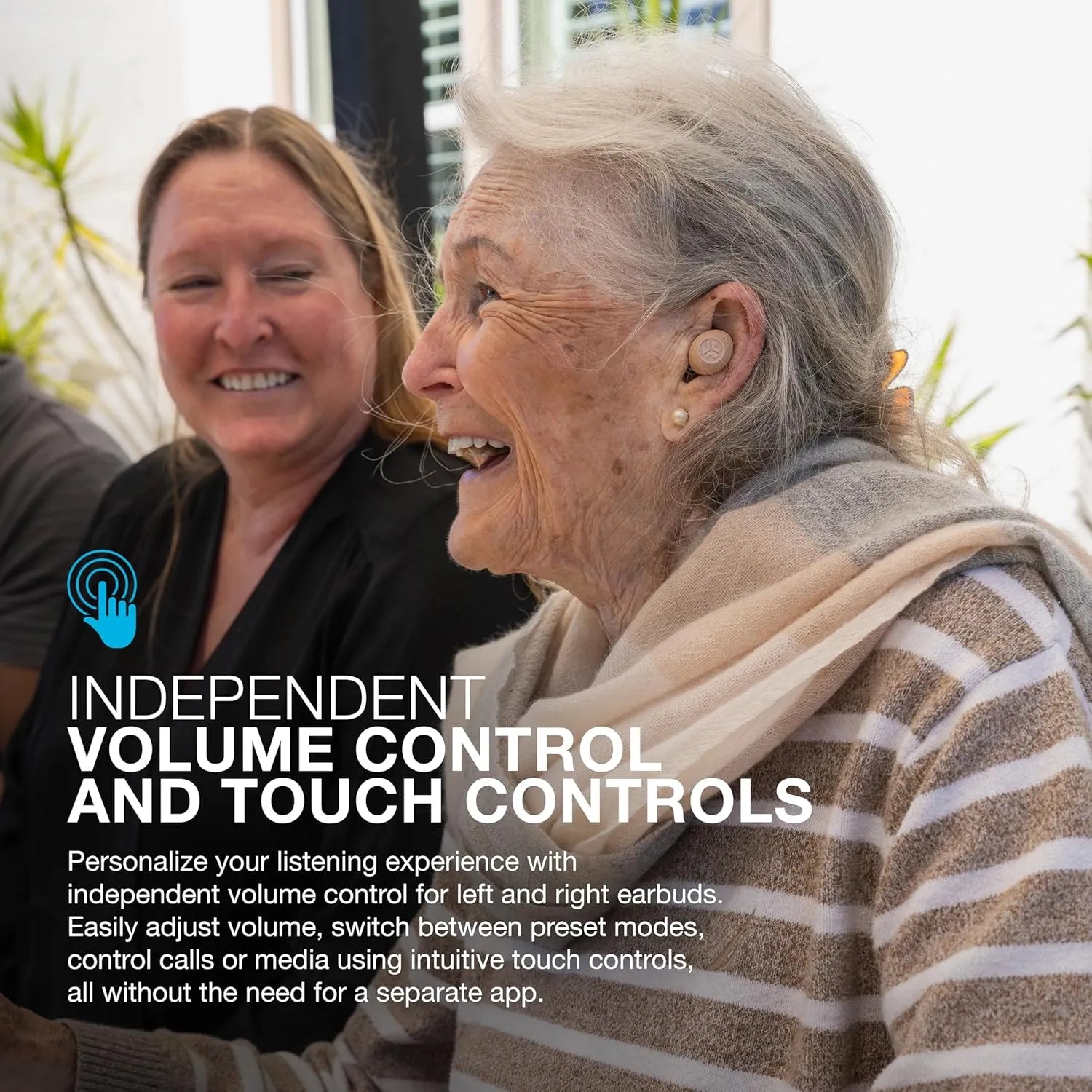 JLab Hear OTC Hearing Aid & Earbuds