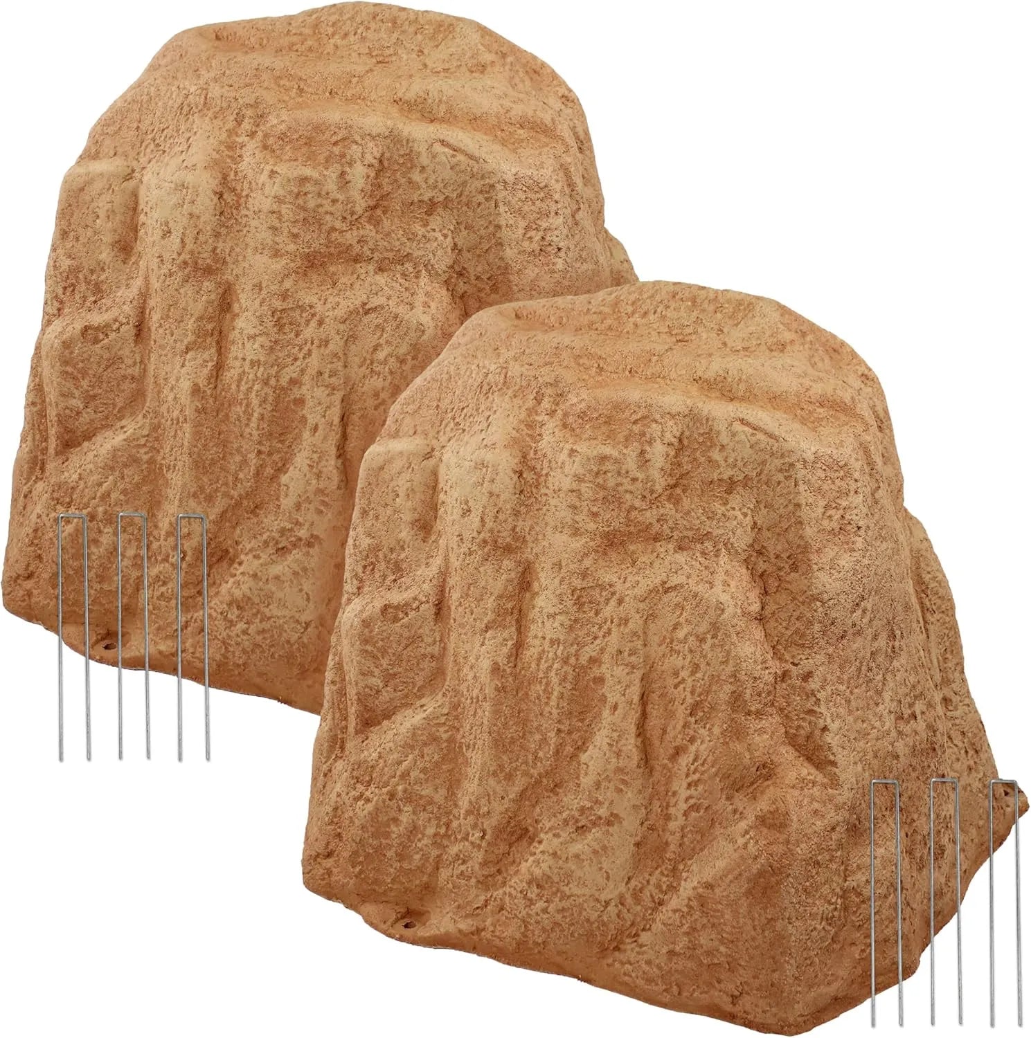 Sunnydaze 21.5” H Polyresin Faux Landscape Rock Cover