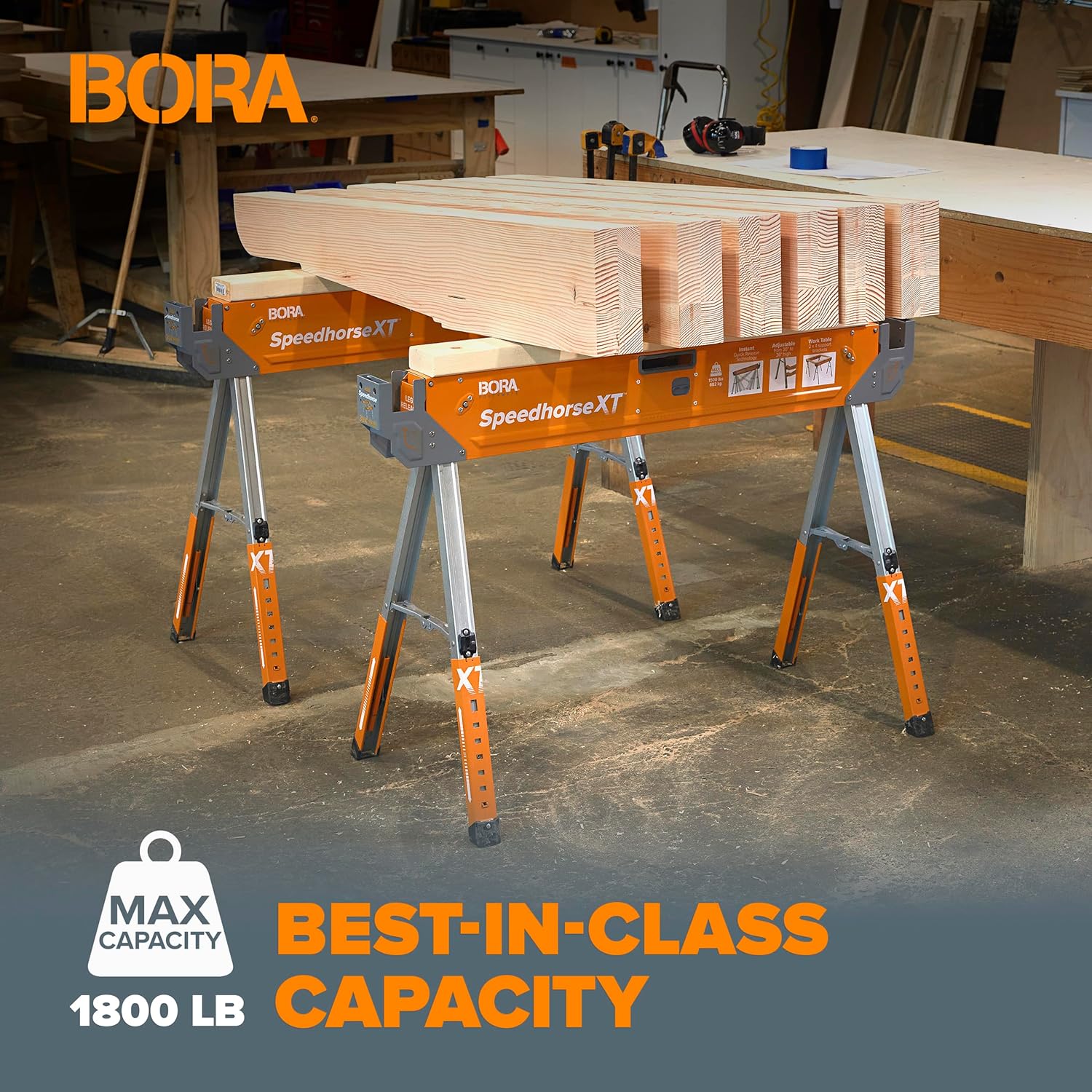 Bora Portamate Speedhorse XT Sawhorse Pair- Two pack