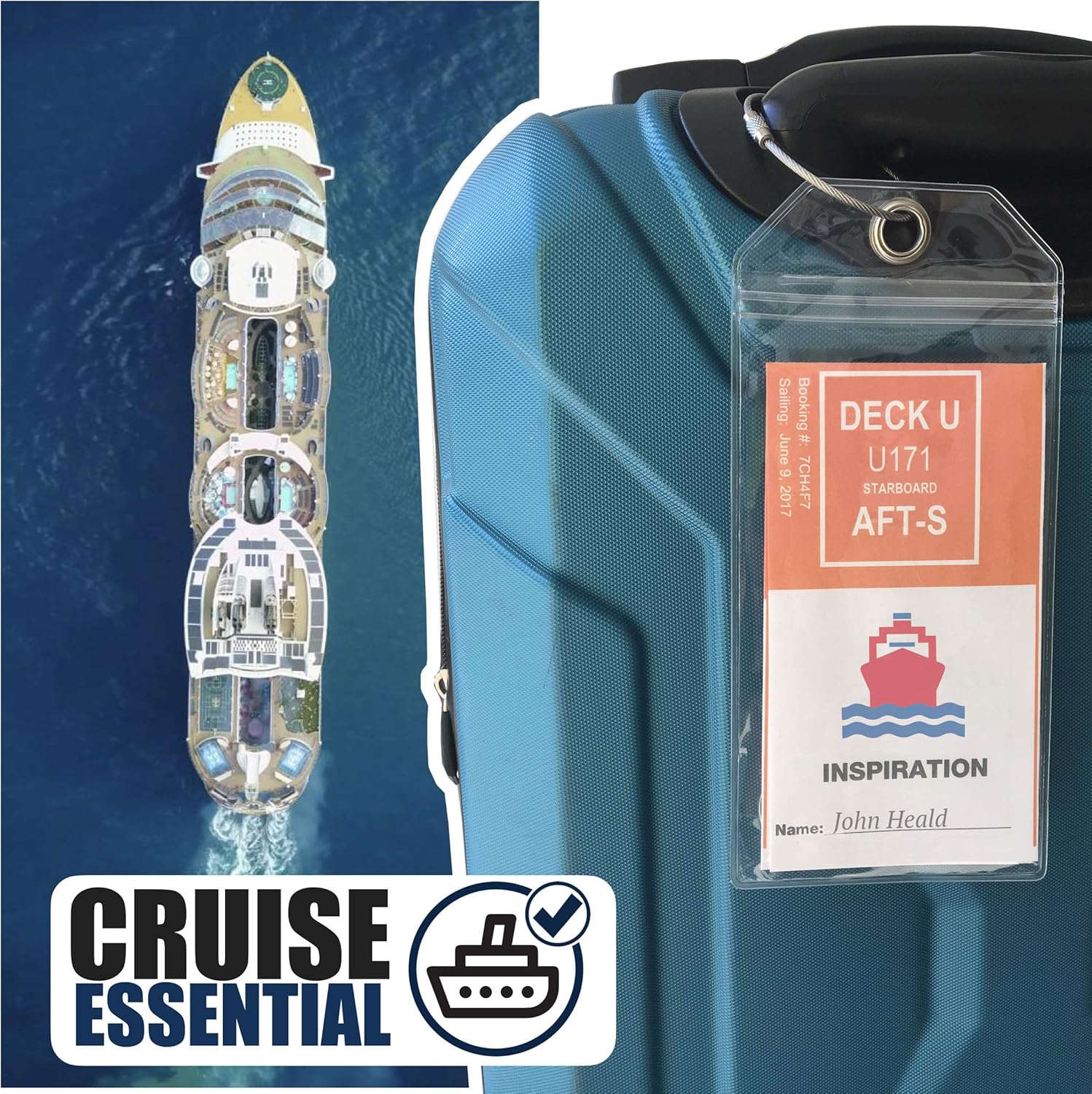 Cruise On Cruise Luggage Tag Holde