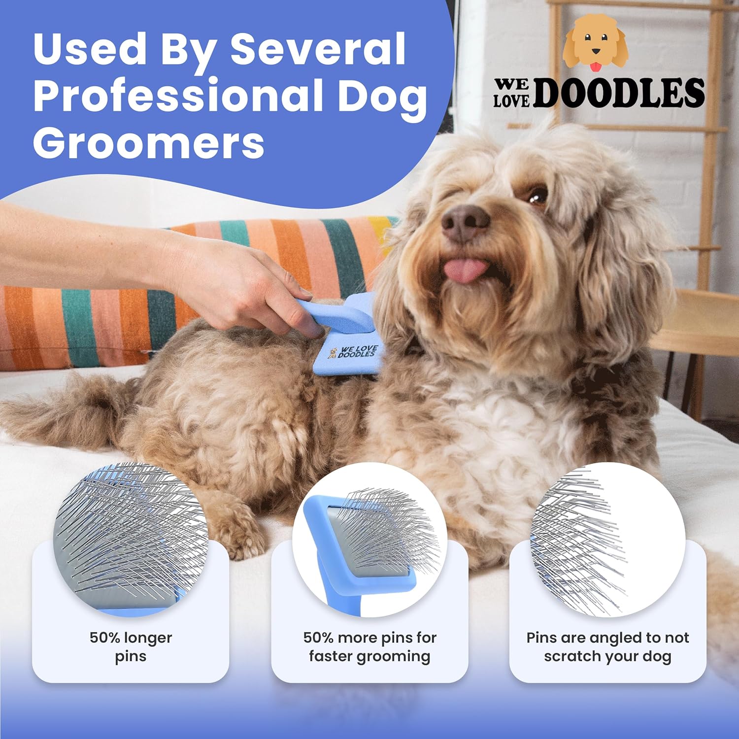 Slicker Brush for Dogs, Dog Grooming Supplies