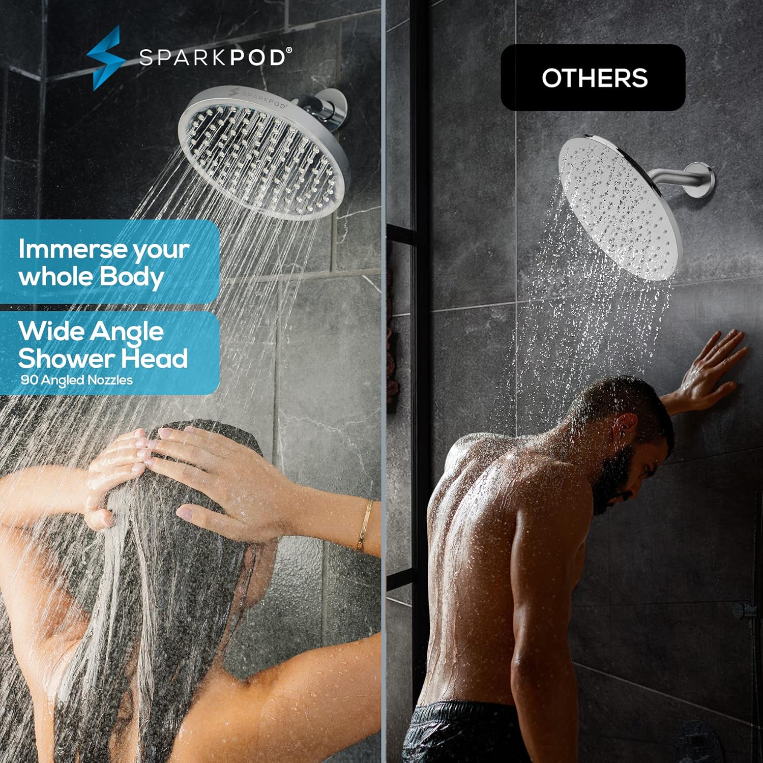 Shower Head - High Pressure Rain