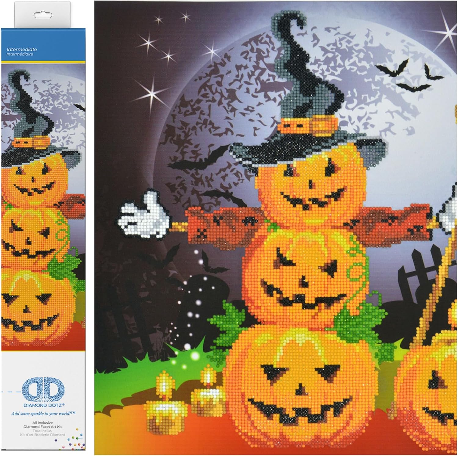 Diamond Dotz Halloween Scarecrow Diamond Painting Kits for Adults