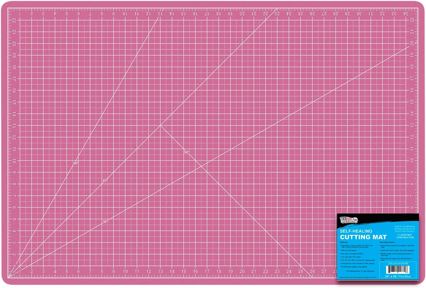 Art Supply 24" x 36" Self-Healing Cutting Mat 5-Ply