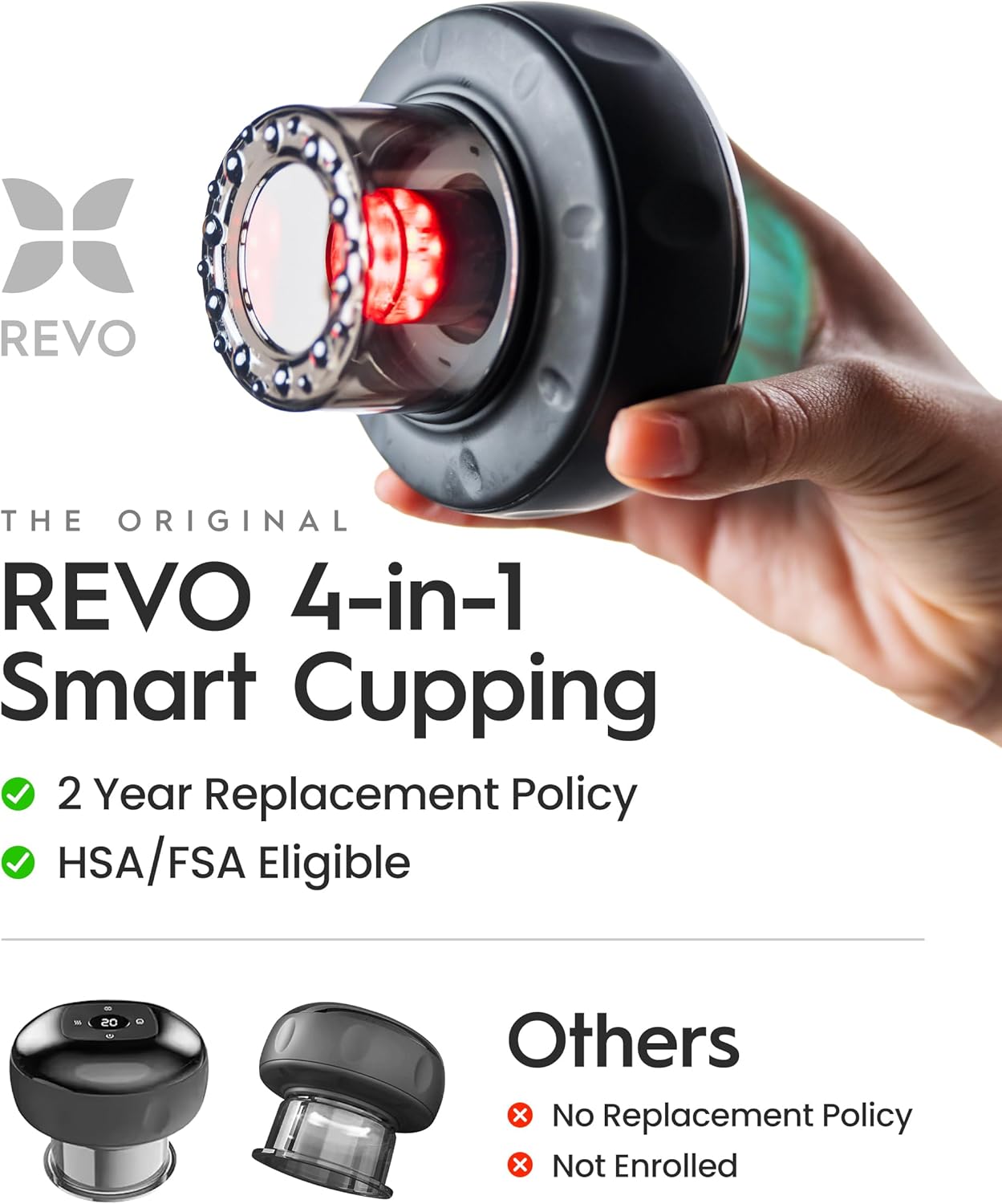REVO The Original 4-in-1 Smart Cupping Therapy Massager