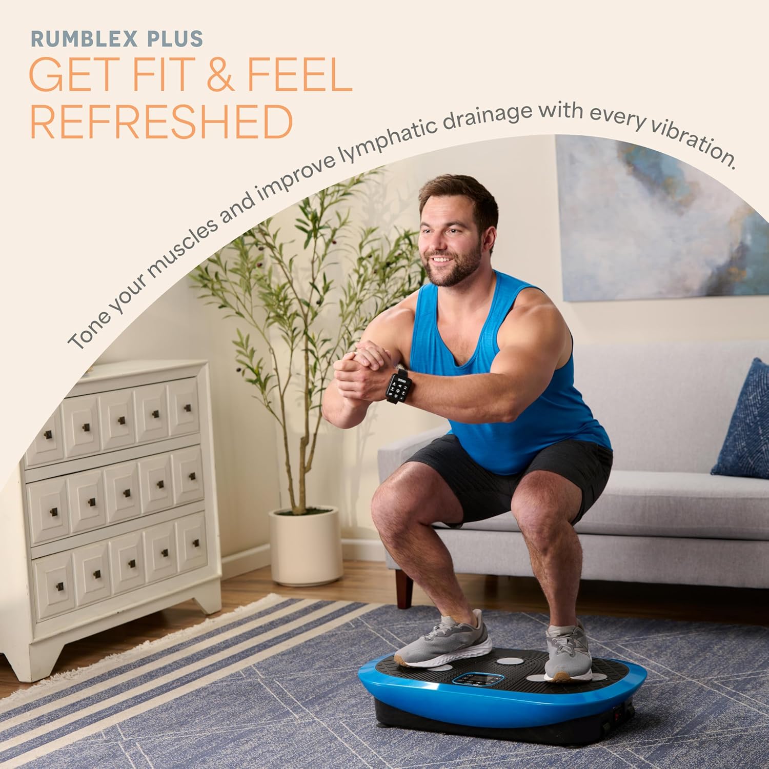 LifePro Rumblex Plus 4D Vibration Plate Exercise Machine