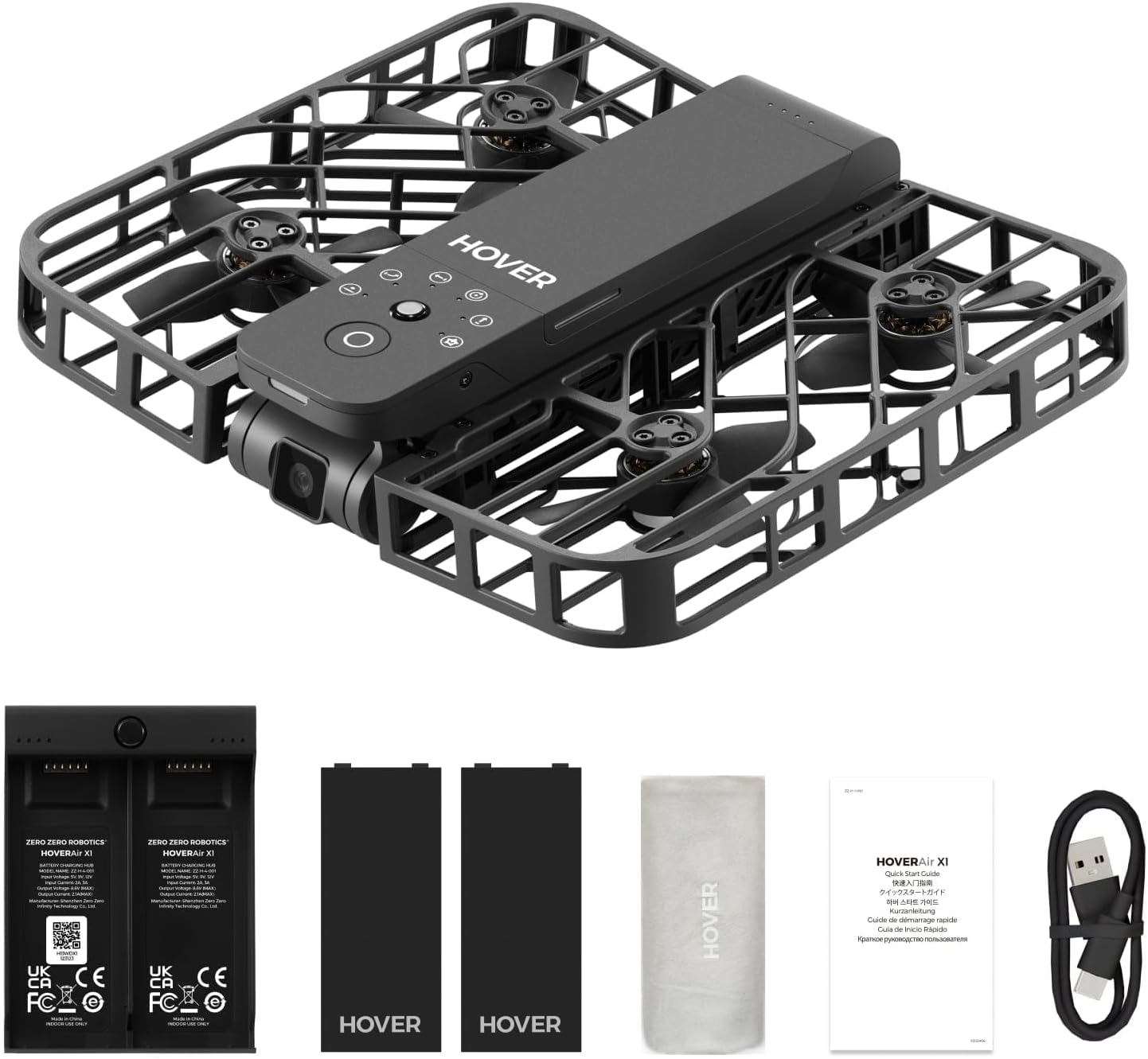 HOVERAir X1 Drone with Camera, Follow-me Drone with Self-Flying Mode, Foldable Mini Drone with HDR Video Capture, Palm Takeoff, Intelligent Flight Paths