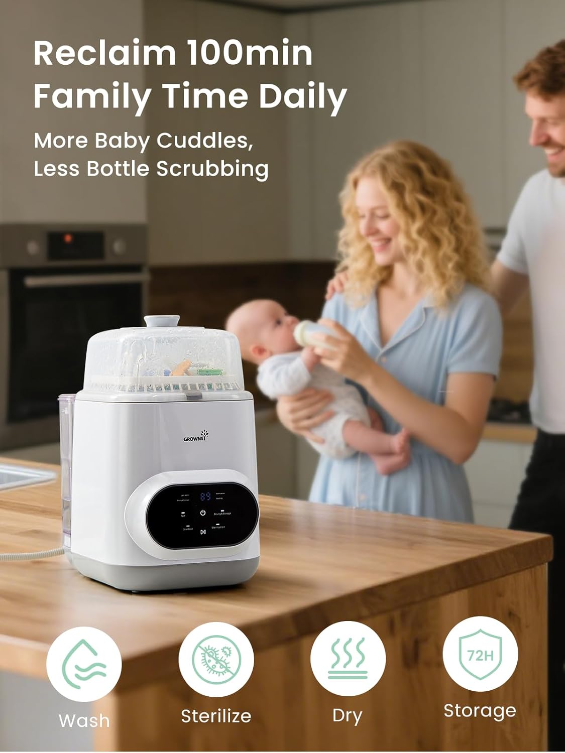 Grownsy EaseClean Bottle Washer Pro