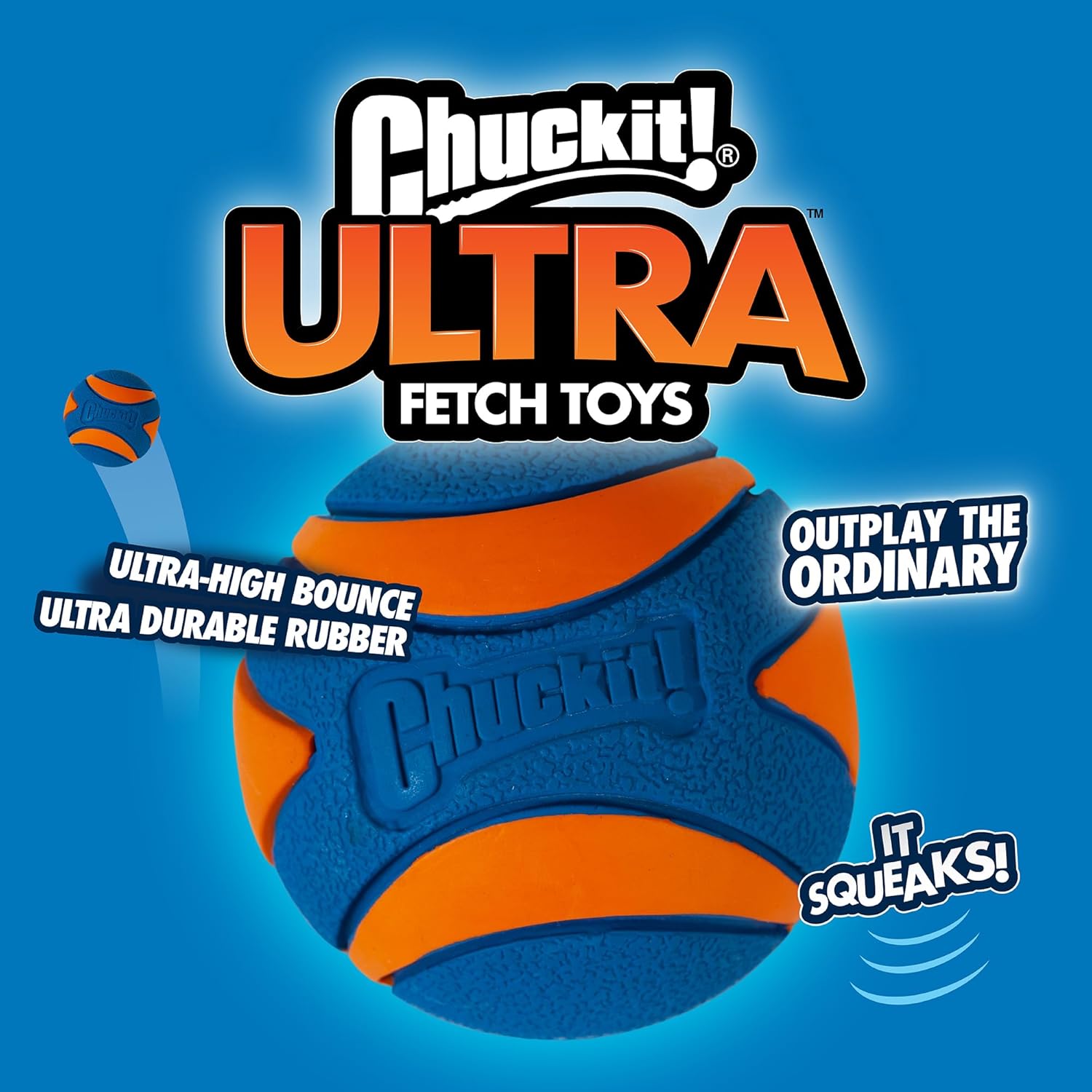 Chuckit! Ultra & Squeaker Ball Dog Toy