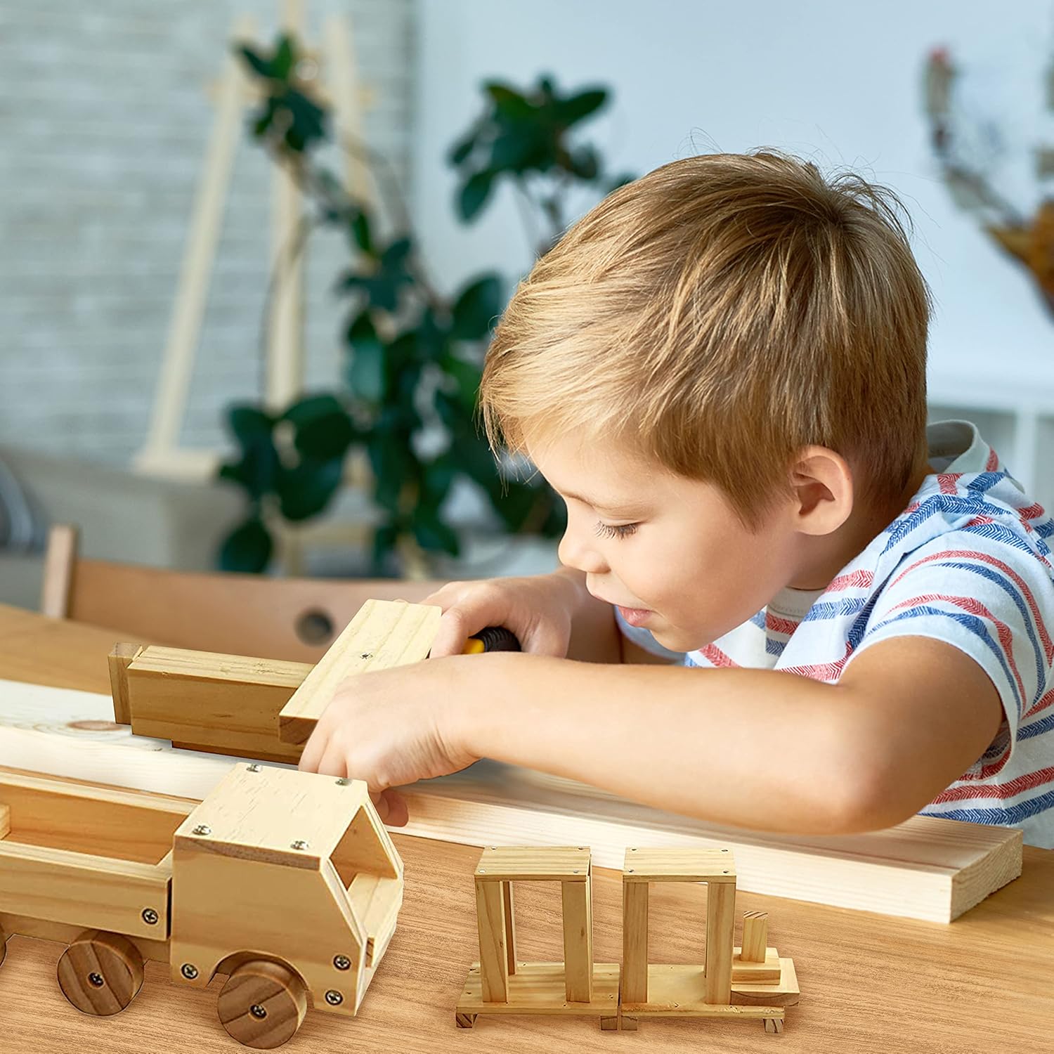 Kraftic Woodworking Building Kit for Kids and Adults