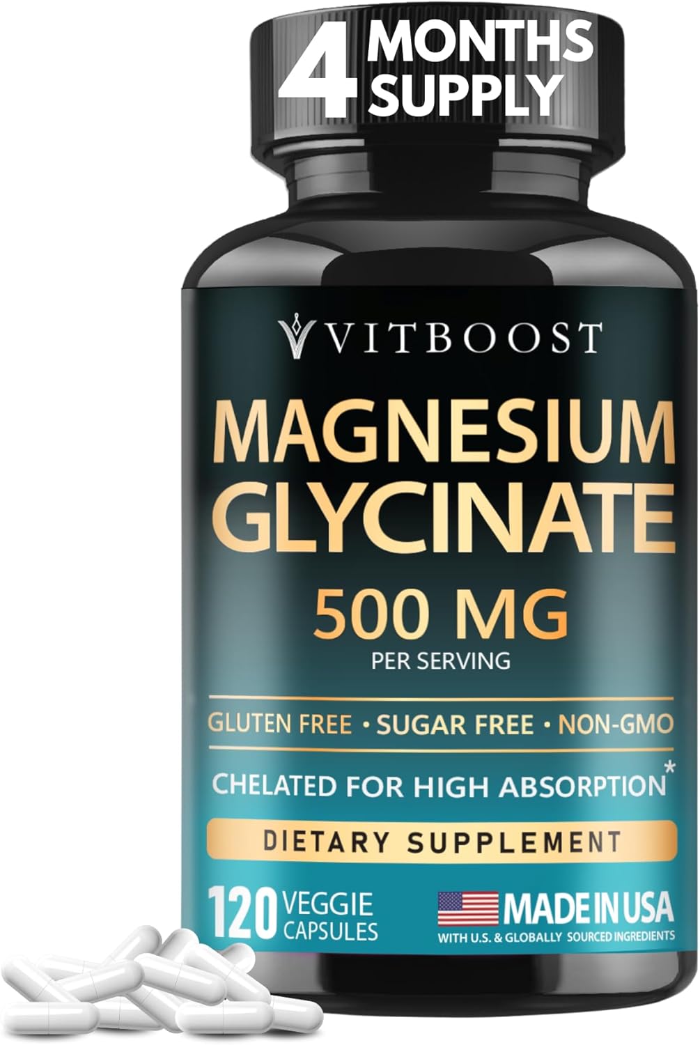 VITBOOST Magnesium Glycinate 500mg
