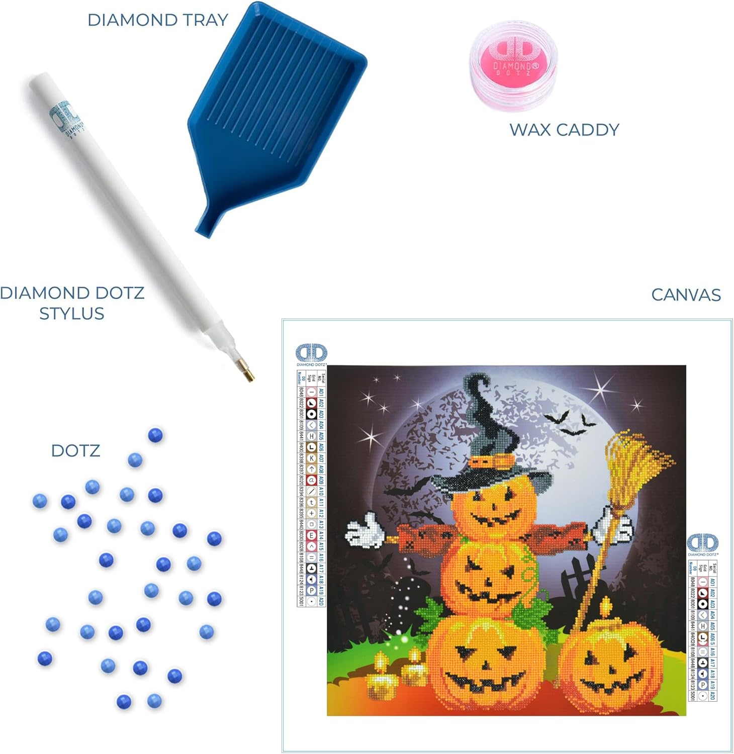 Diamond Dotz Halloween Scarecrow Diamond Painting Kits for Adults