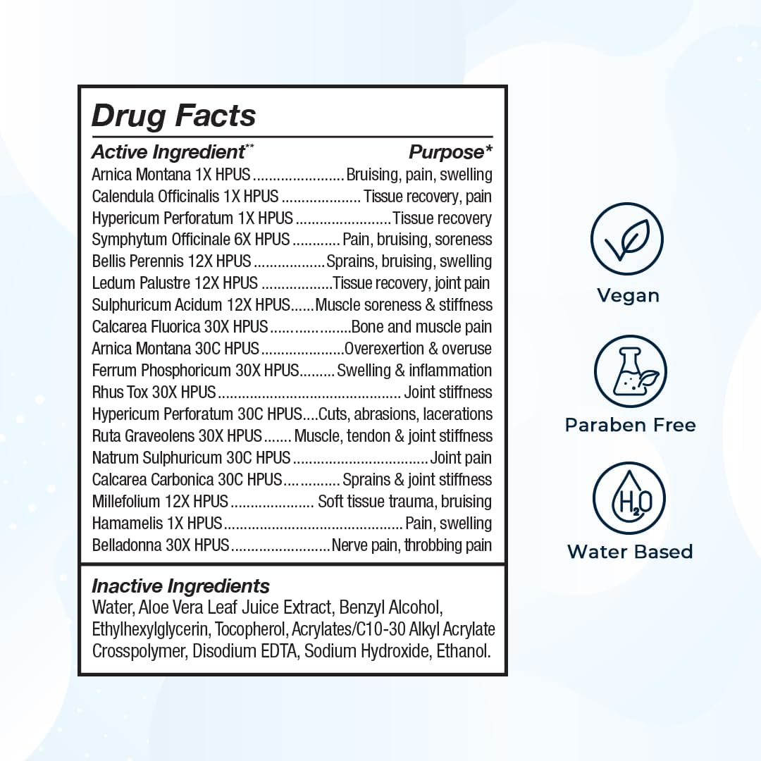 VitaMedica Arnica Gel Plus 15 Healing Plant Compounds Extra Strength Formula for Bruising All-Natural Plant-Based Topical Gel